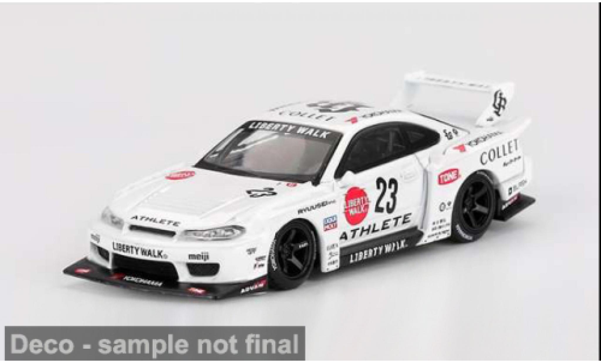 Nissan Silvia 1/64 Mini GT S15 LB-Super Silhouette Athlete weiss 2024 1:64 modellino in miniatura