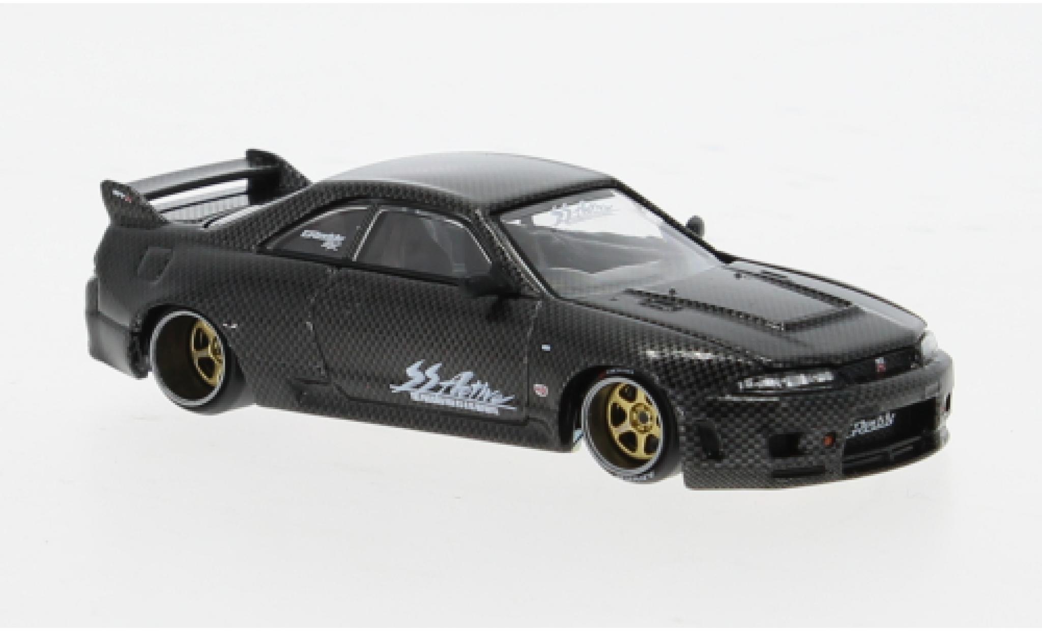 Nissan Skyline 1/64 Mini GT GT-R (R33) carbon 1:64 modellino in miniatura