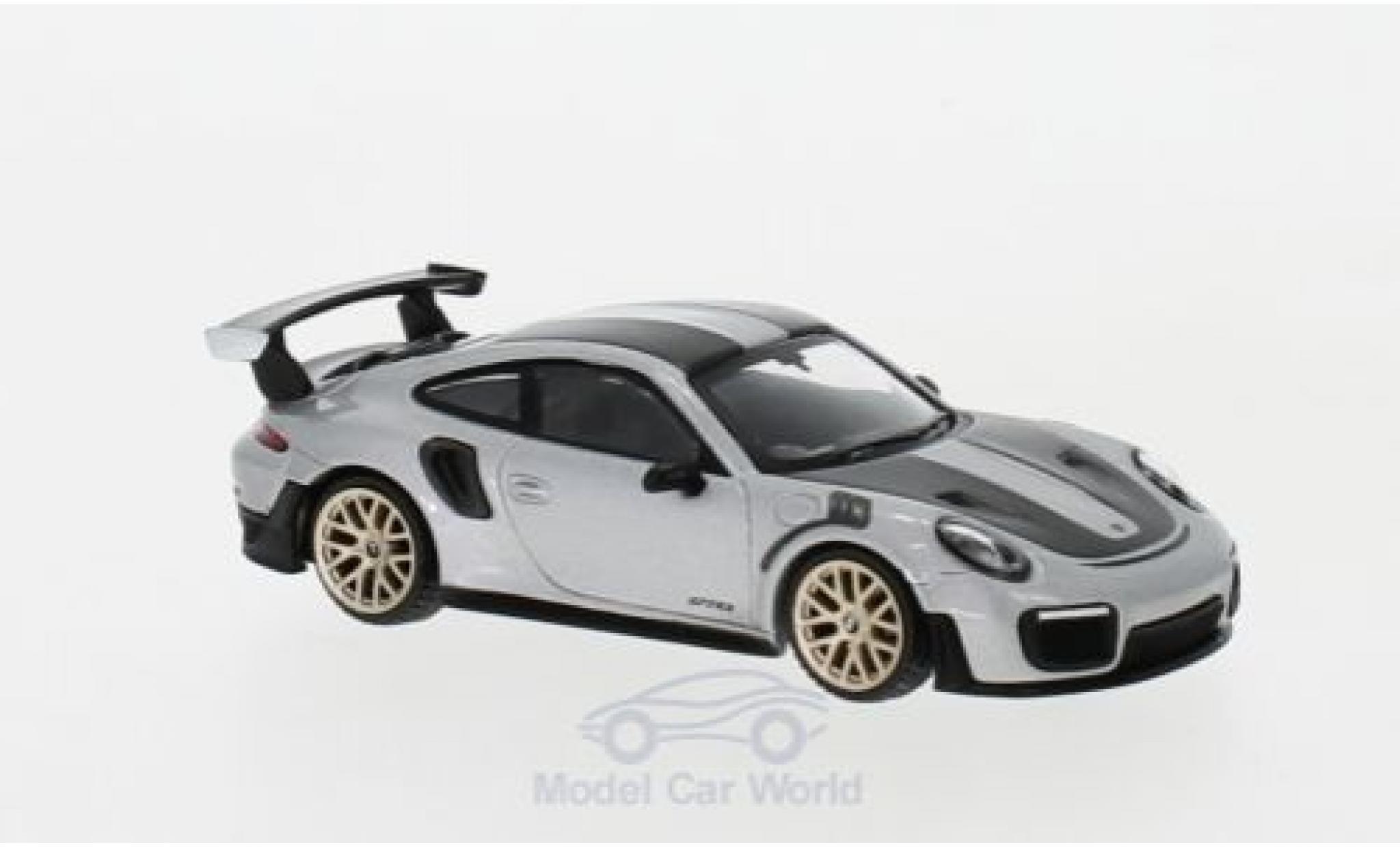 Porsche 991 GT2 RS 1/64 Mini GT 911 ( II) GT2 RS grigio RHD Weissach Package modellino in miniatura