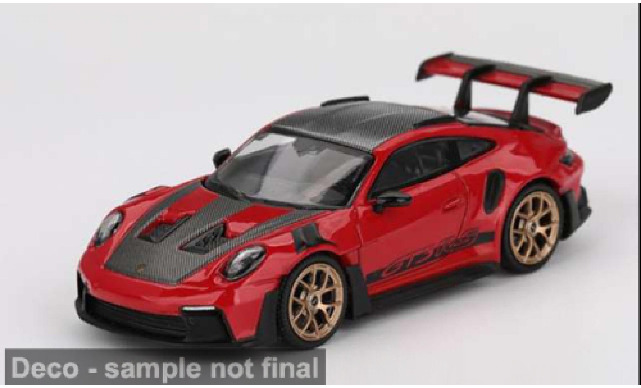 Porsche 992 1/64 Mini GT 911  GT RS Weissach Packaging rot 2022 1:64 modellino in miniatura