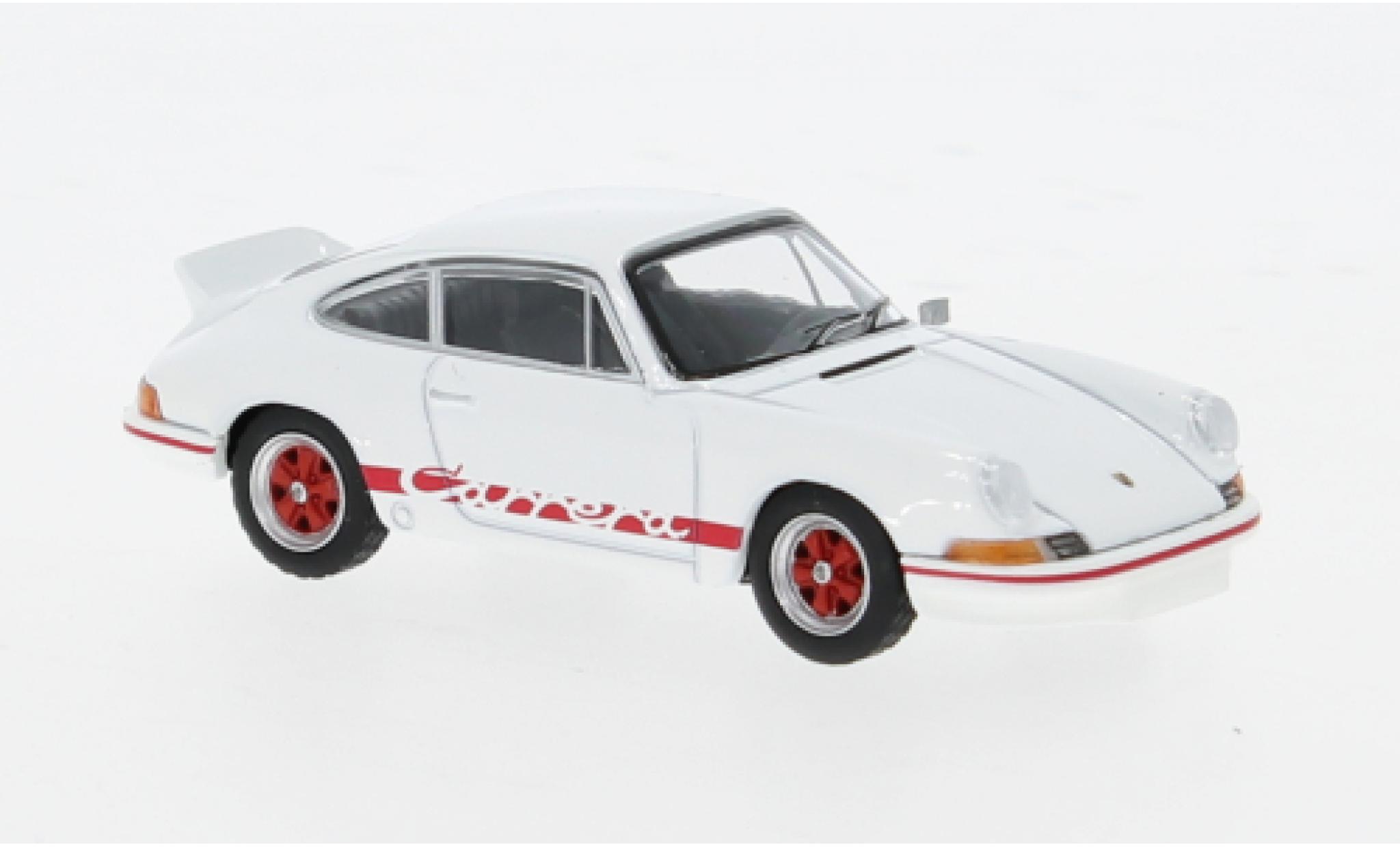 Porsche 911 1/64 Mini GT Carrera 2.7 RS weiss/Dekor 1:64 modellino in miniatura