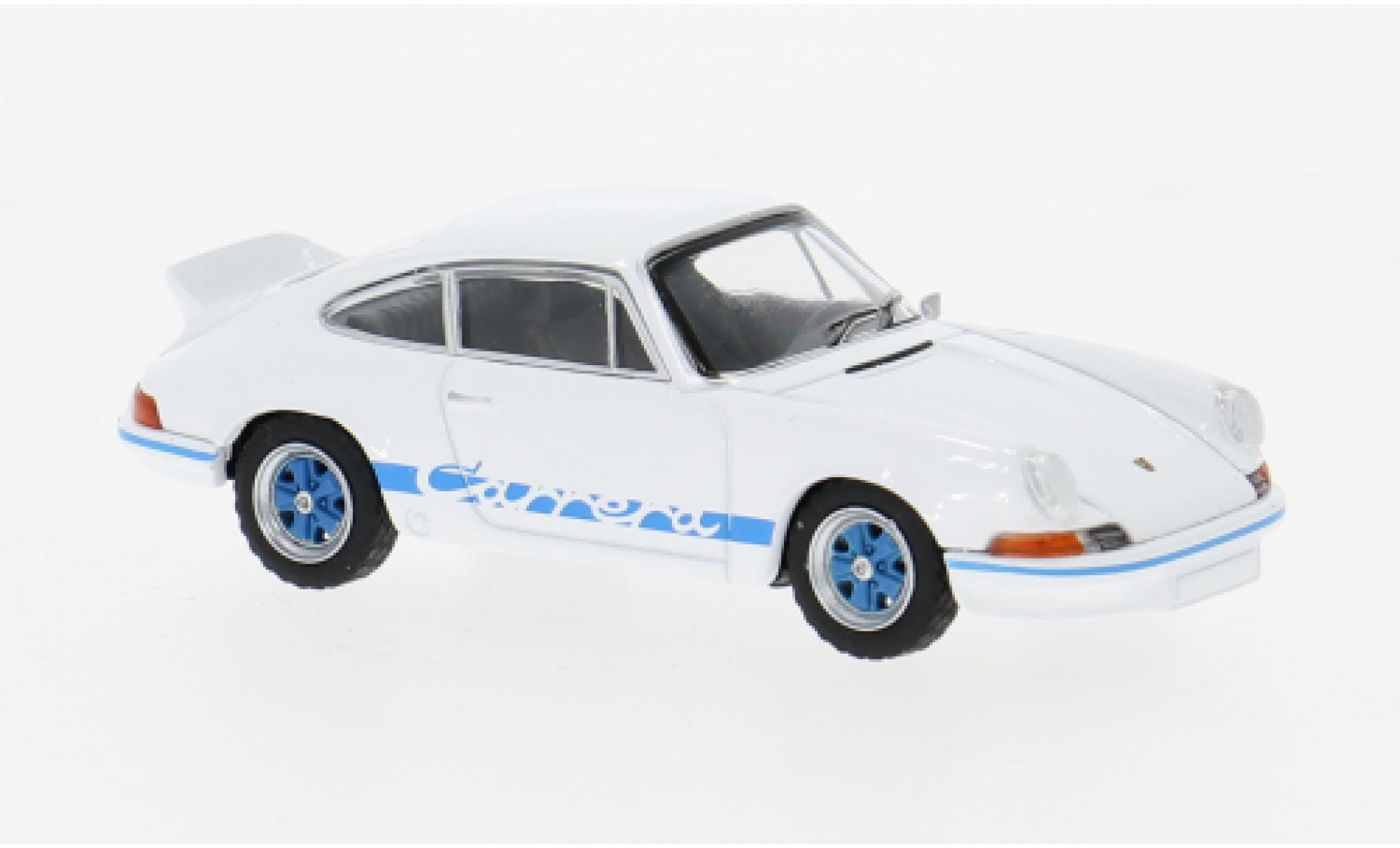 Porsche 911 1/64 Mini GT Carrera RS 2.7 weiss/blau 1:64 modellino in miniatura
