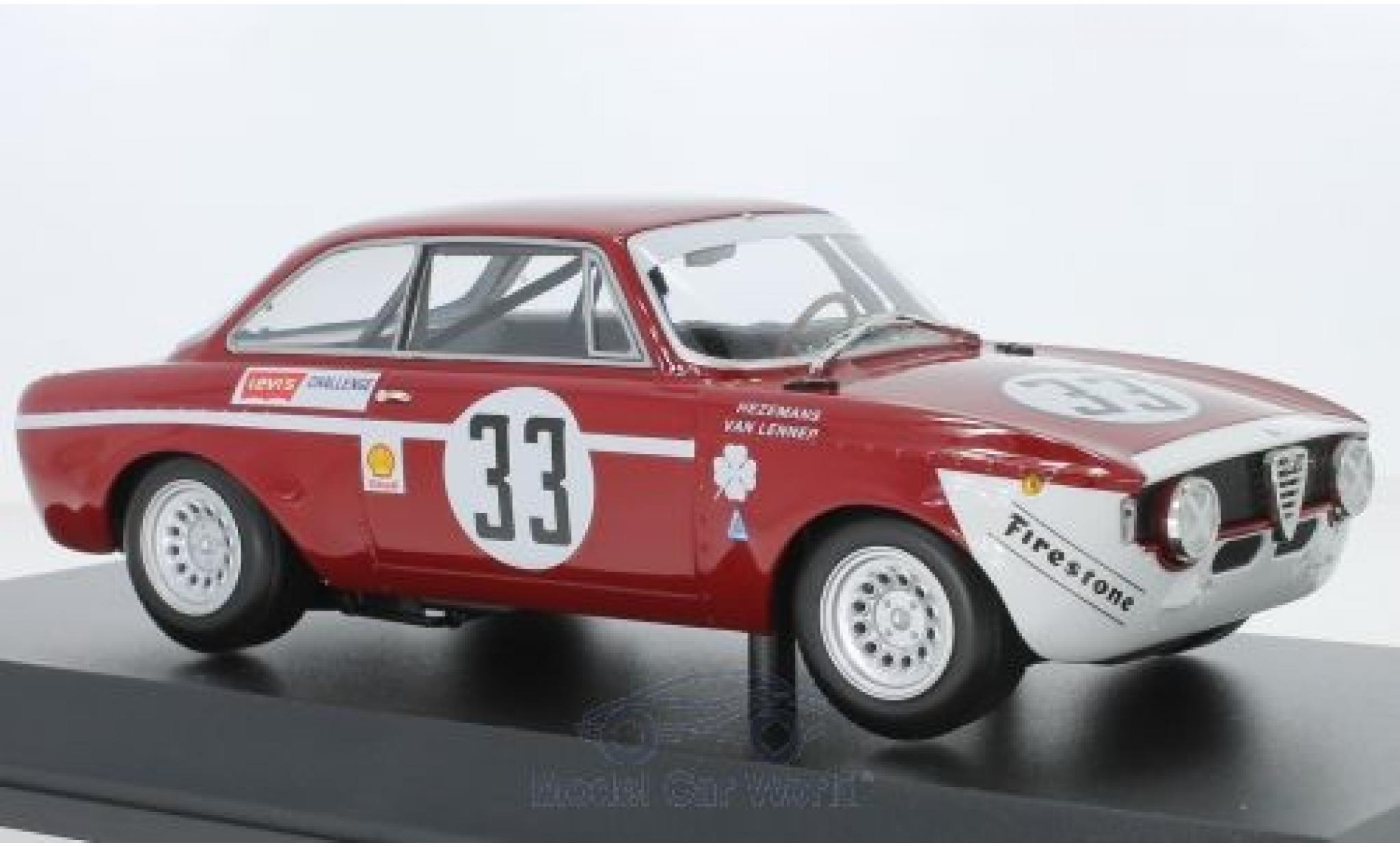 Alfa Romeo GT 1/18 Minichamps A 1300 Junior No.33 4h Jarama 1972 T.Hezemans/G.van Lennep modellino in miniatura