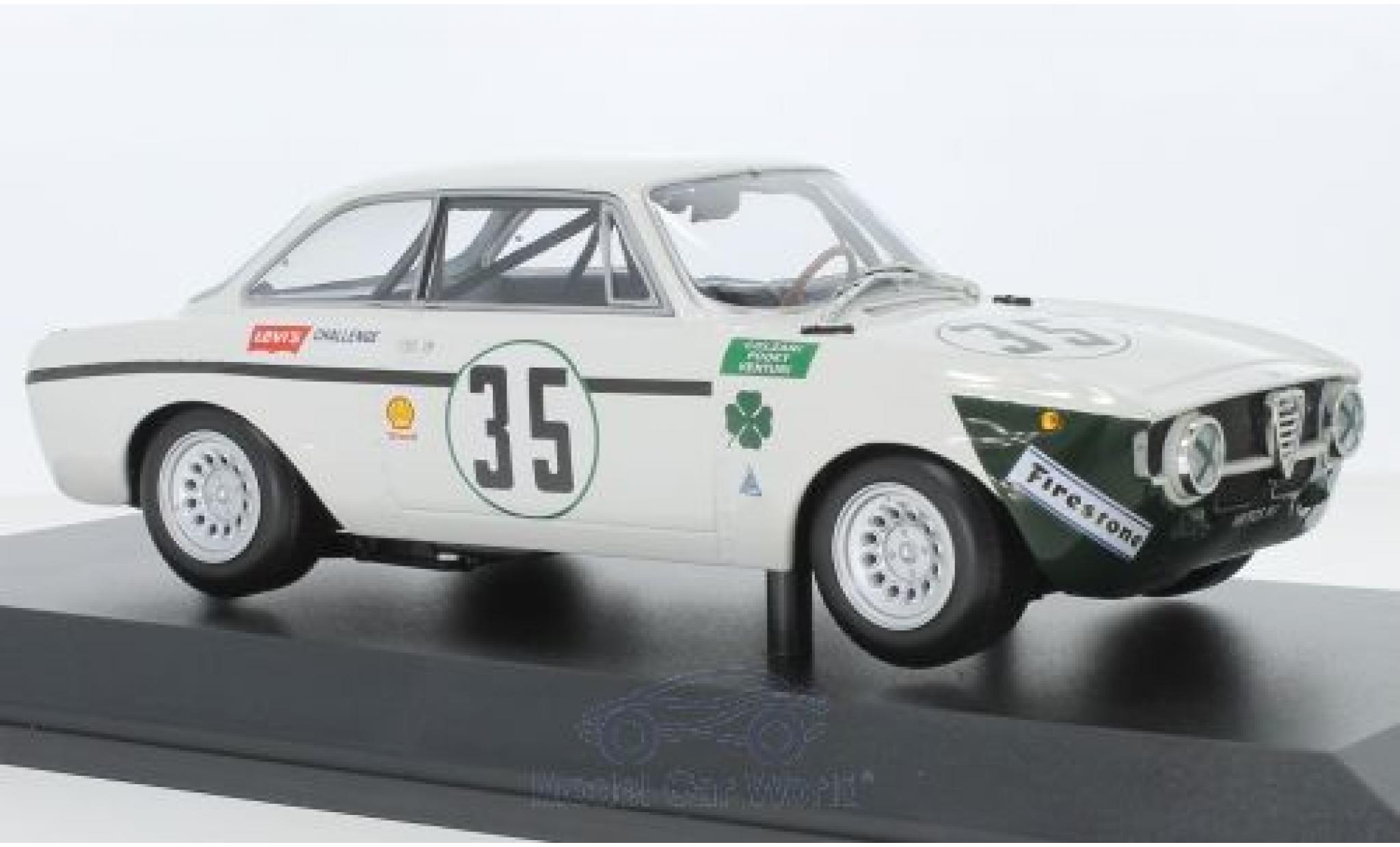 Alfa Romeo GT 1/18 Minichamps A 1300 Junior No.35 Autodelta 4h Jarama 1972 L.Colzani/Pooky/V.Venturi modellino in miniatura
