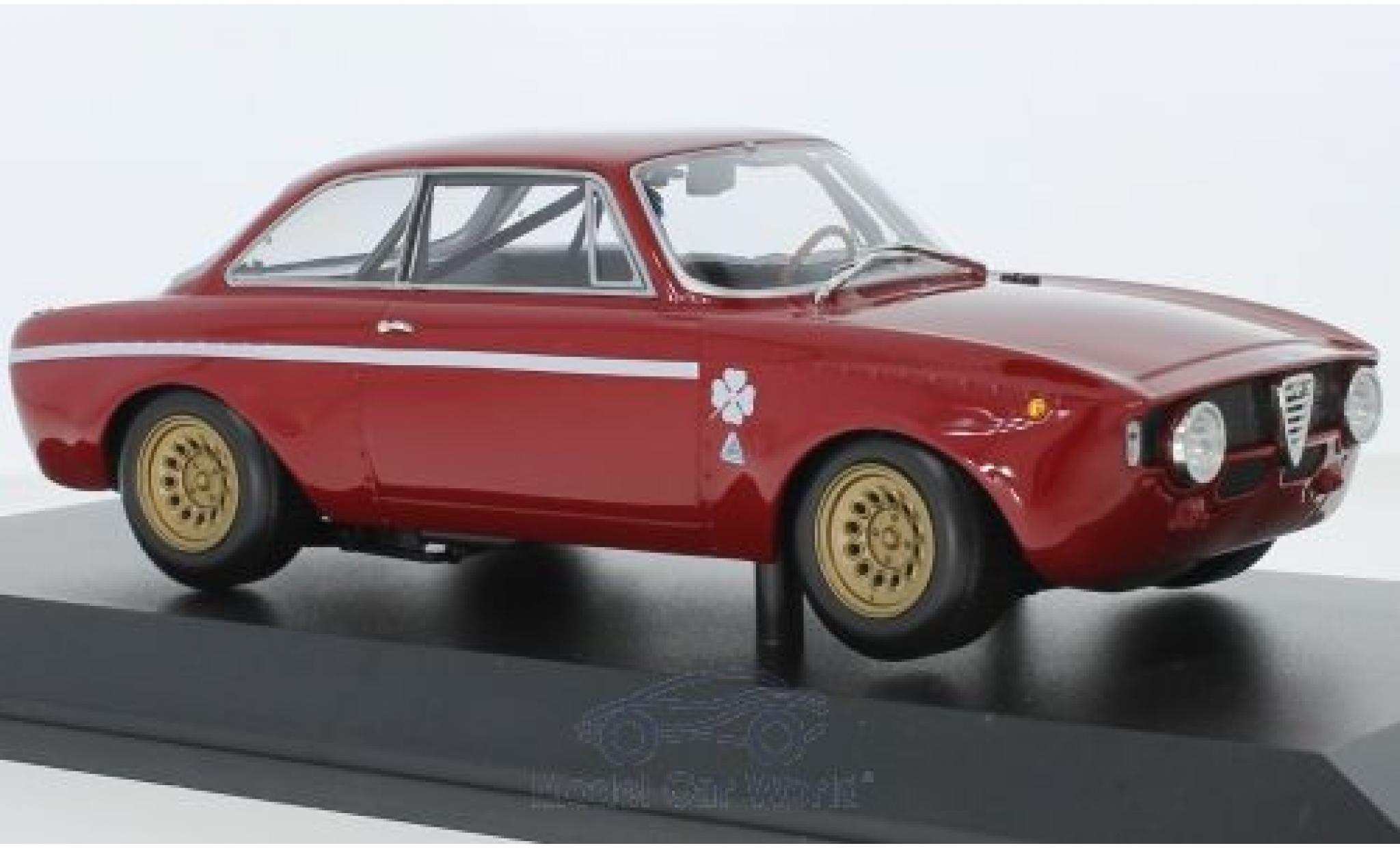 Alfa Romeo GT 1/18 Minichamps A 1300 Junior rosso 1971 modellino in miniatura