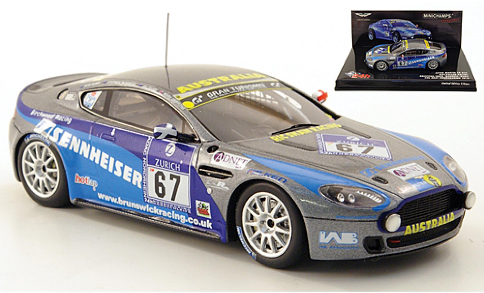Aston Martin Vantage 1/43 Minichamps V8 N24 No.67 Birchwood Racing 24h Nürburgring 2010 M.Griffiths/R.Shaw/S.Borness/R.Rubis modellino in miniatura