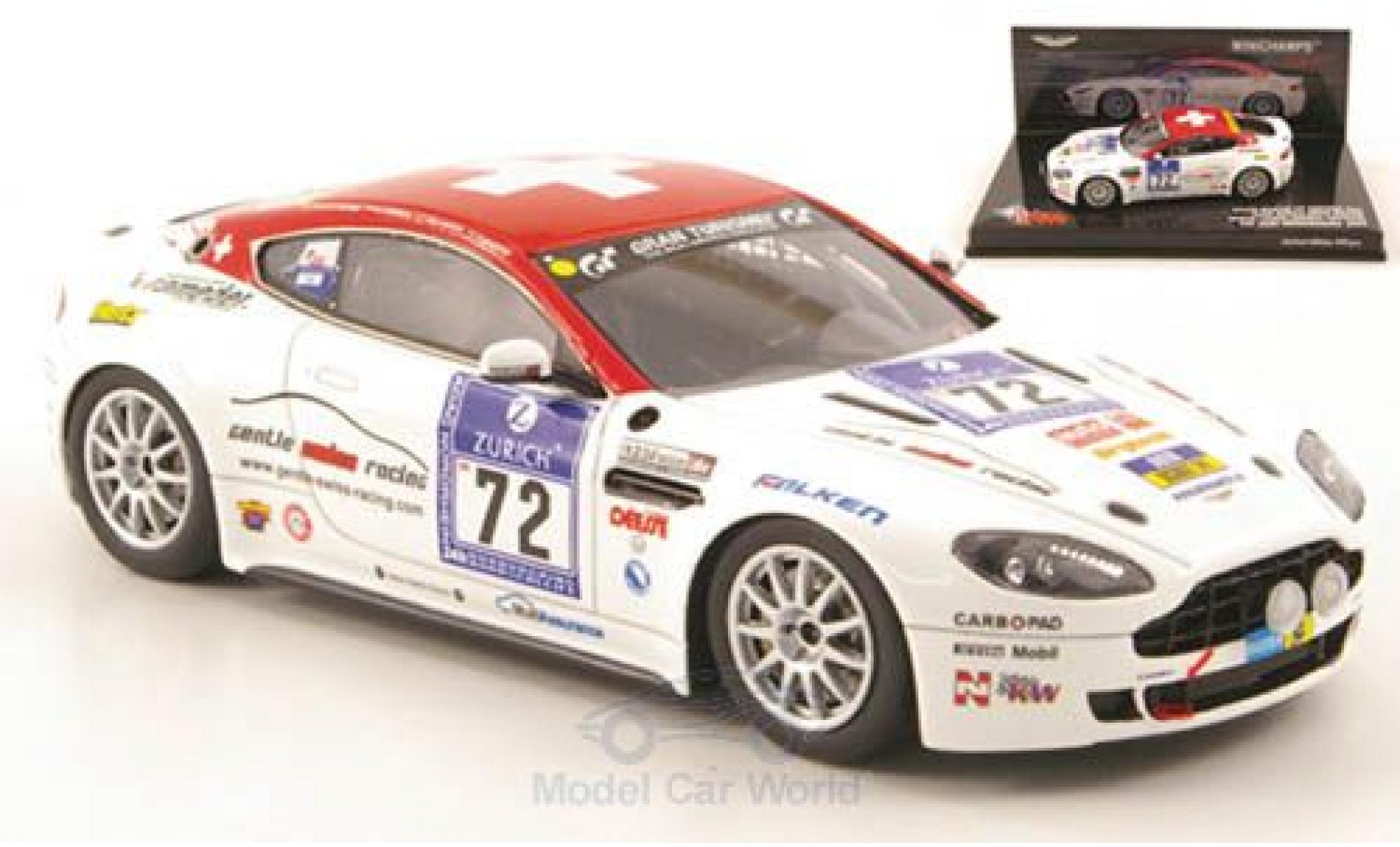 Aston Martin Vantage 1/43 Minichamps V8 No.72 24h Nürburgring 2009 modellino in miniatura