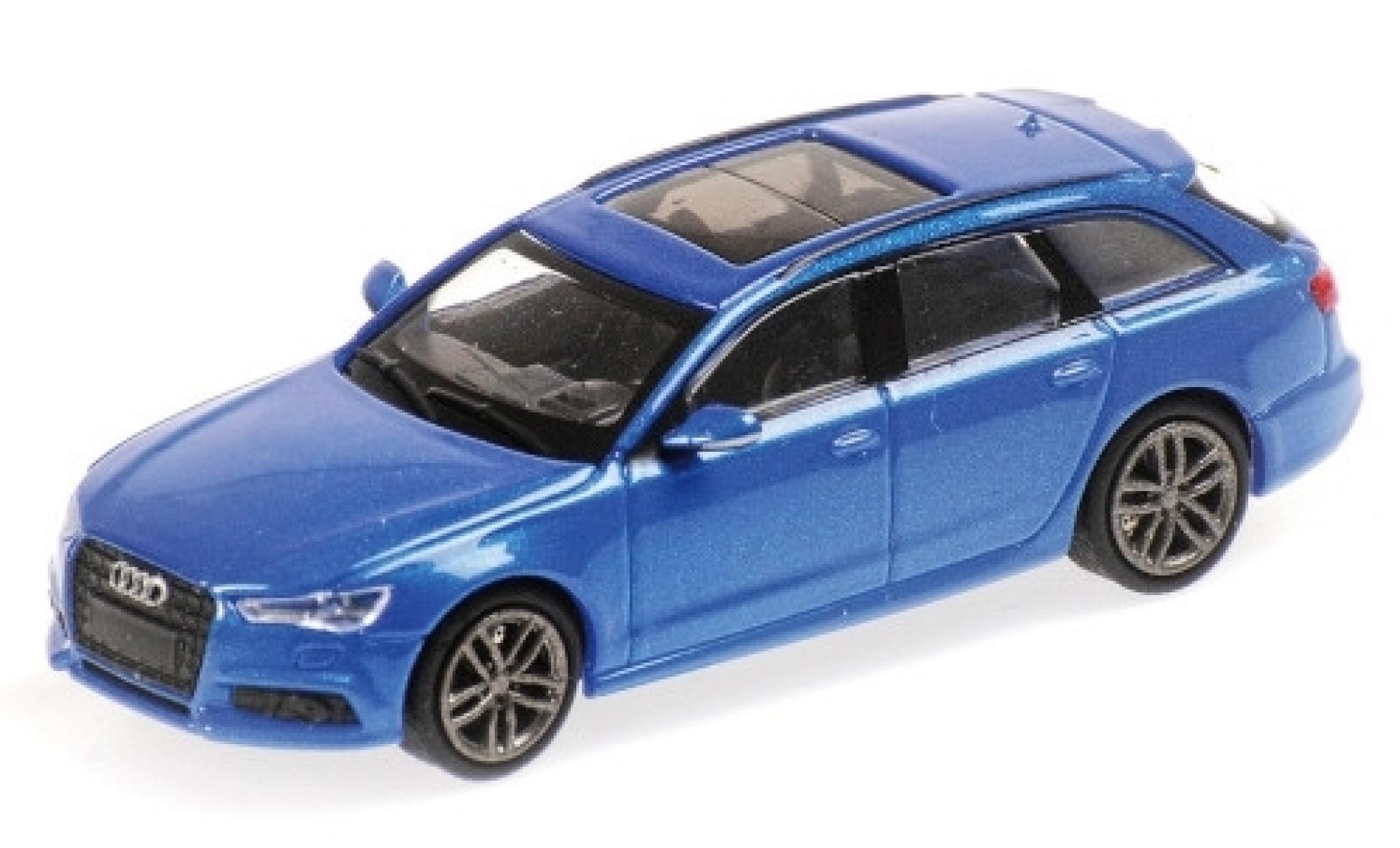 Audi A6 1/87 Minichamps Avant metallico blu 2018 modellino in miniatura