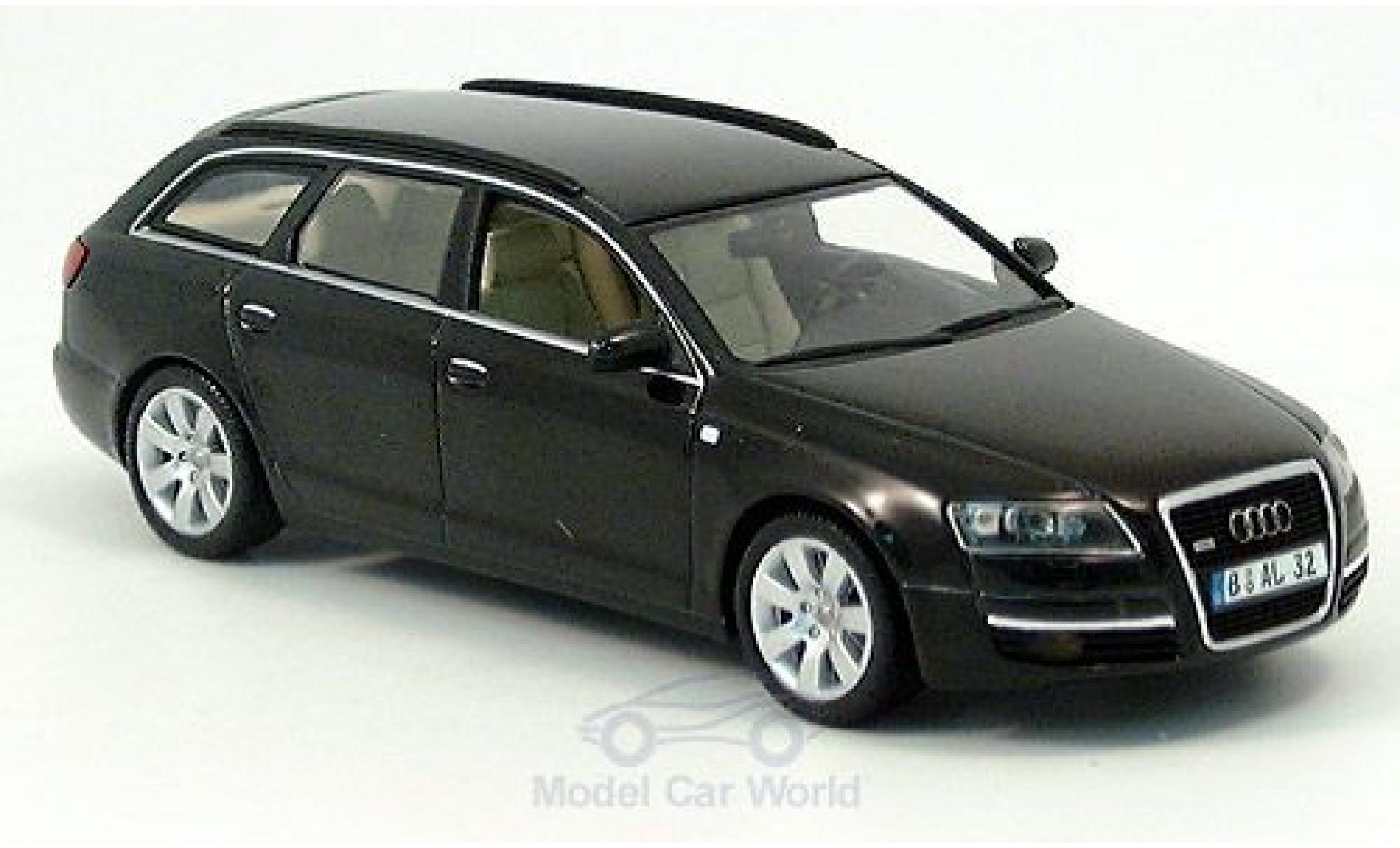 Audi A6 1/43 Minichamps Avant nero 2004 ohne Vitrine modellino in miniatura