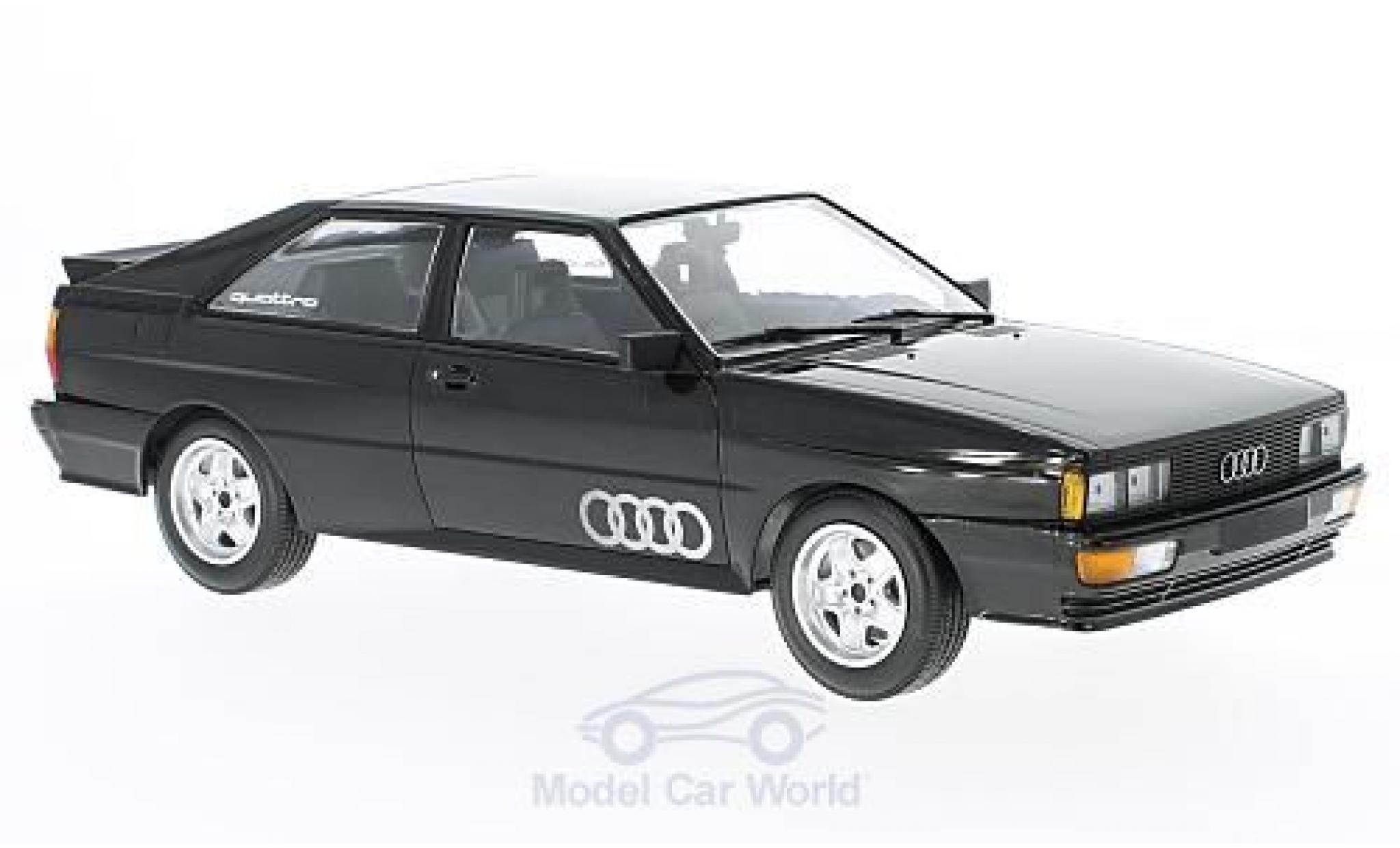 Audi Quattro 1/18 Minichamps quattro metallico nero 1980 modellino in miniatura