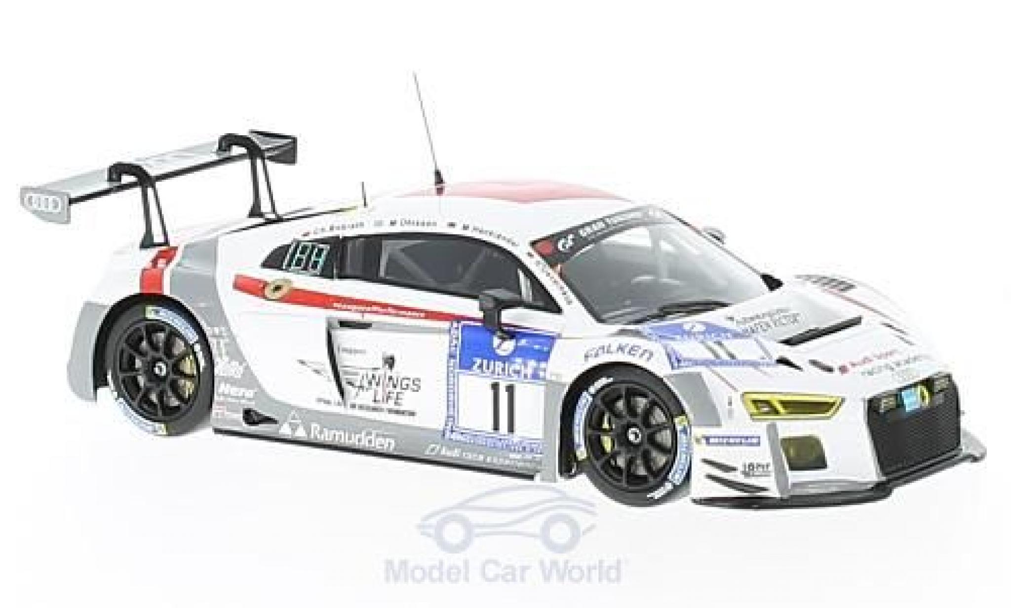 Audi R8 1/43 Minichamps LMS No.11 Race Experience 24h Nürburgring 2016 C.Bollrath/M.Ohlsson/M.Hackländer/R.Oeverhaus modellino in miniatura