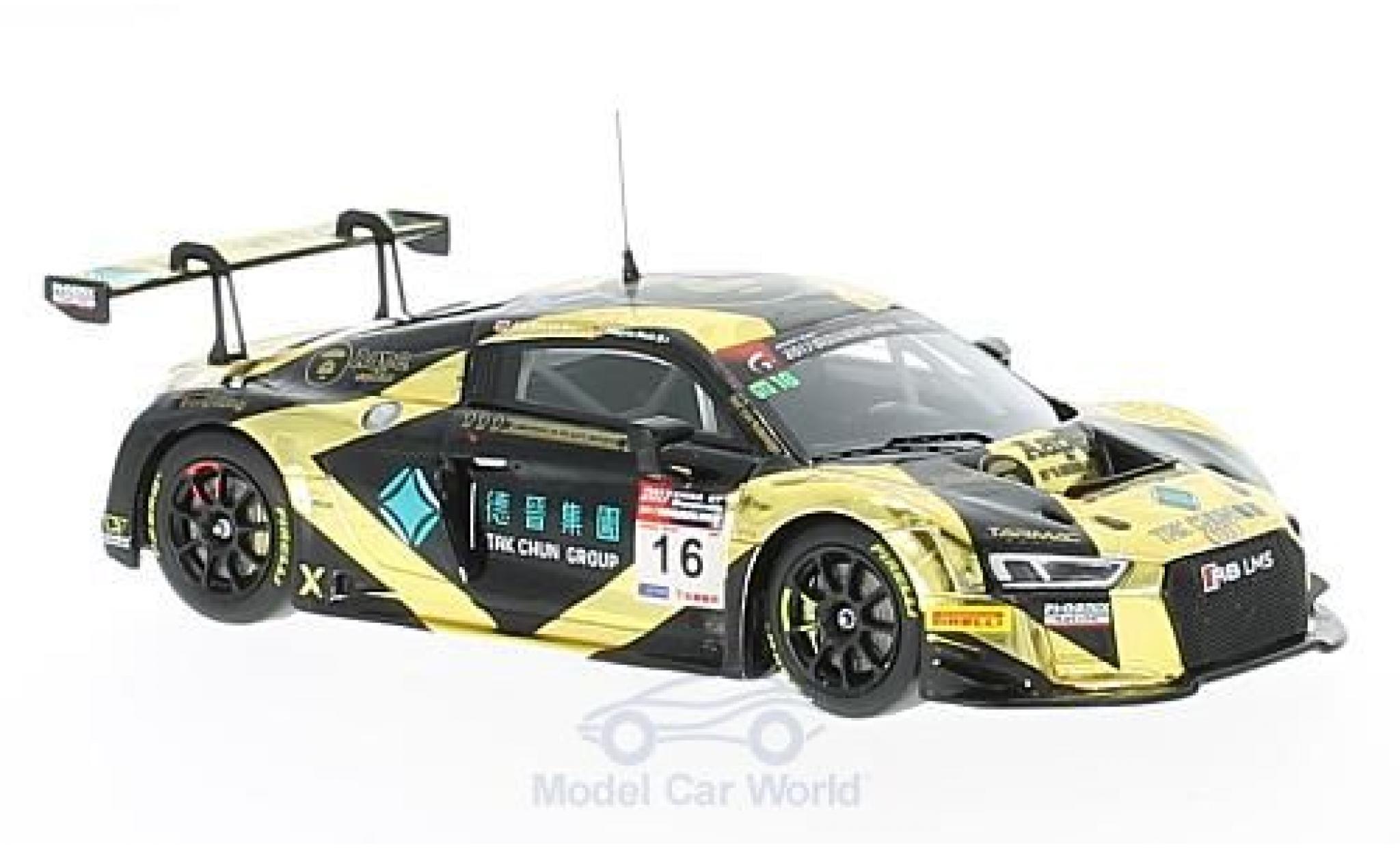 Audi R8 1/43 Minichamps LMS No.16 AAPE / TAK Chun GT Championship China 2017 M.Mohr/E.Lo modellino in miniatura