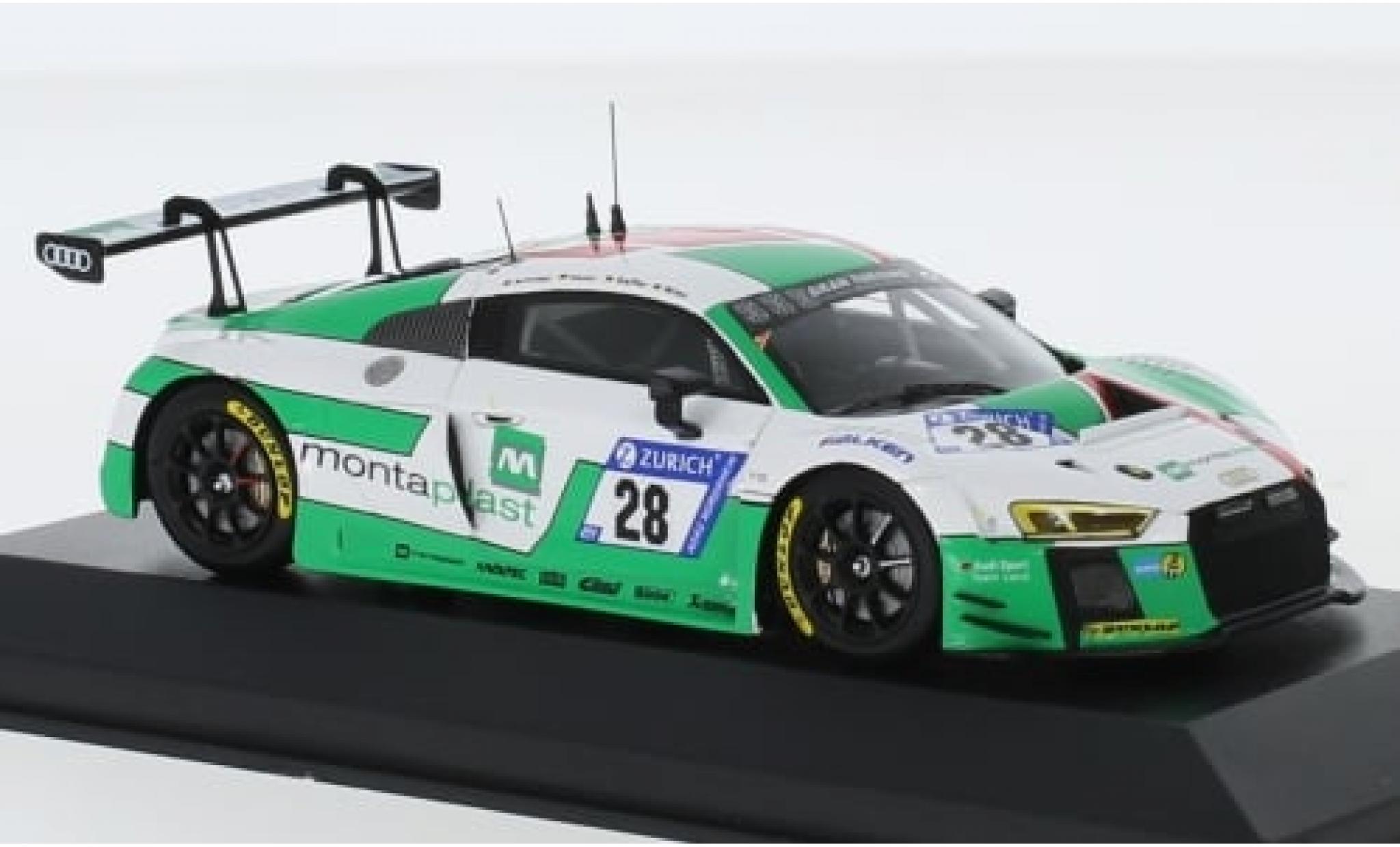 Audi R8 1/43 Minichamps LMS No.28 Sport Team Land 24h Nürburgring 2017 1:43 modellino in miniatura