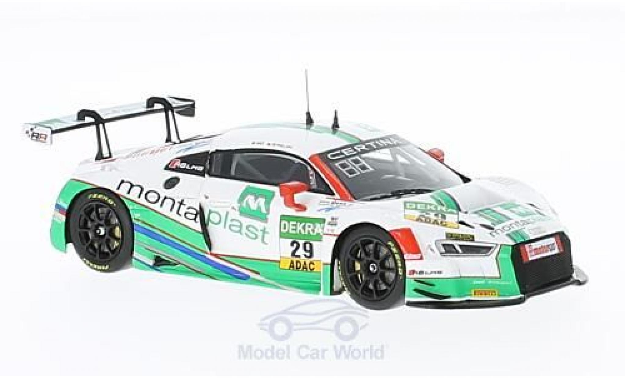 Audi R8 1/43 Minichamps LMS No.29 Montaplast by Land-Motorsport ADAC GT Masters 2016 C.de Phillippi/C.Mies modellino in miniatura