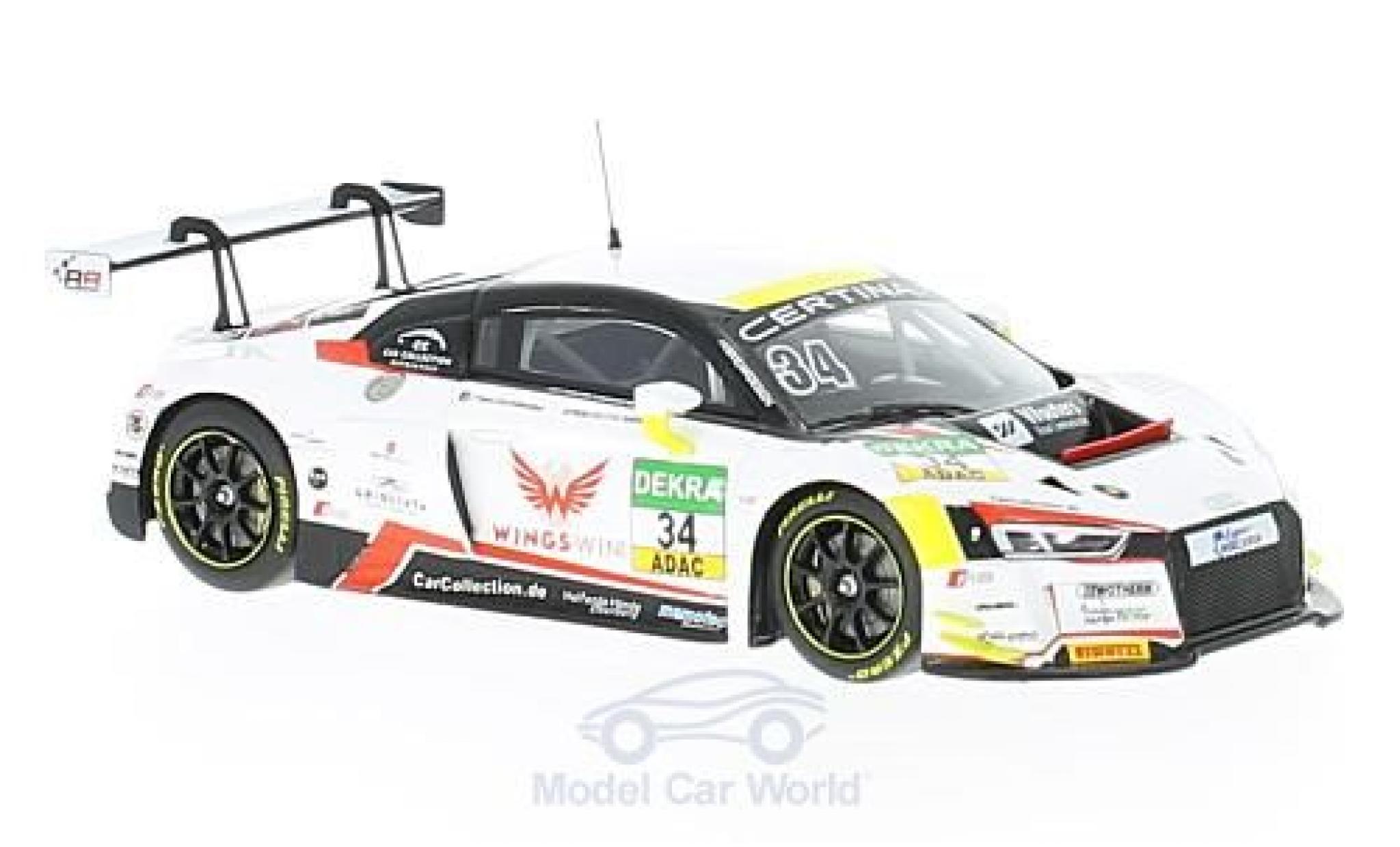 Audi R8 1/43 Minichamps LMS No.34 Car Collektion Motorsport ADAC GT Masters 2016 J.M.Lopez/K.van der Linde modellino in miniatura