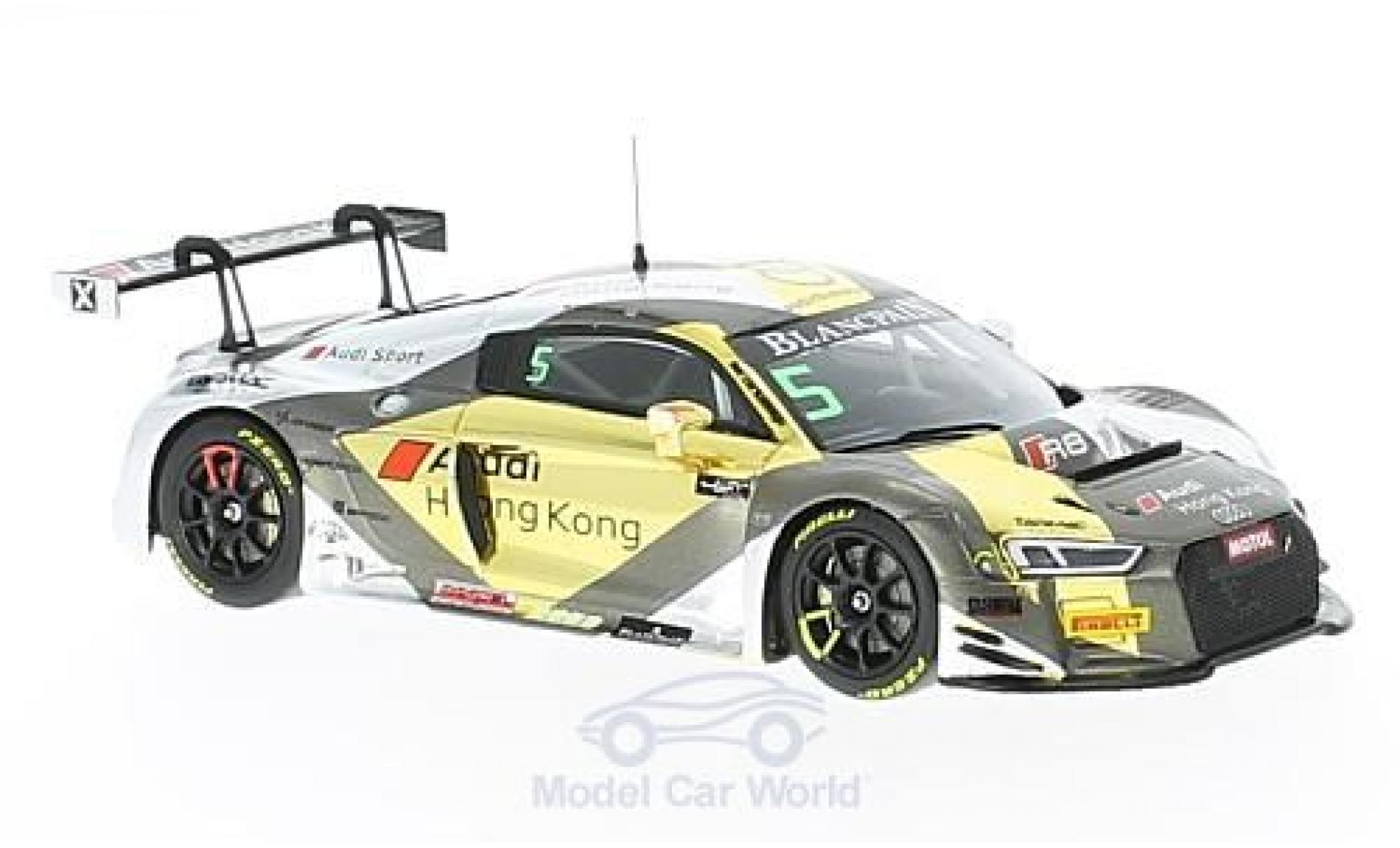 Audi R8 1/43 Minichamps LMS No.5 Hong Kong Blancpain GT Series GT Asia 2017 M.Lee/S.Thong modellino in miniatura