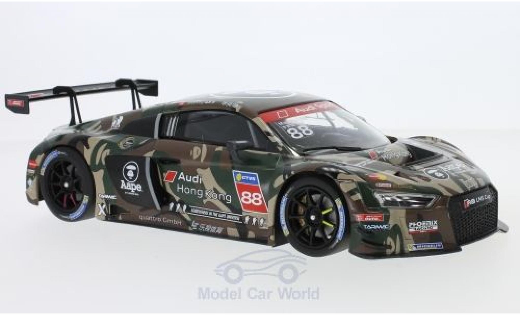 Audi R8 1/18 Minichamps LMS No.88 AAPE / Hong Kong LMS Cup Taiwan 2016 M.Lee modellino in miniatura