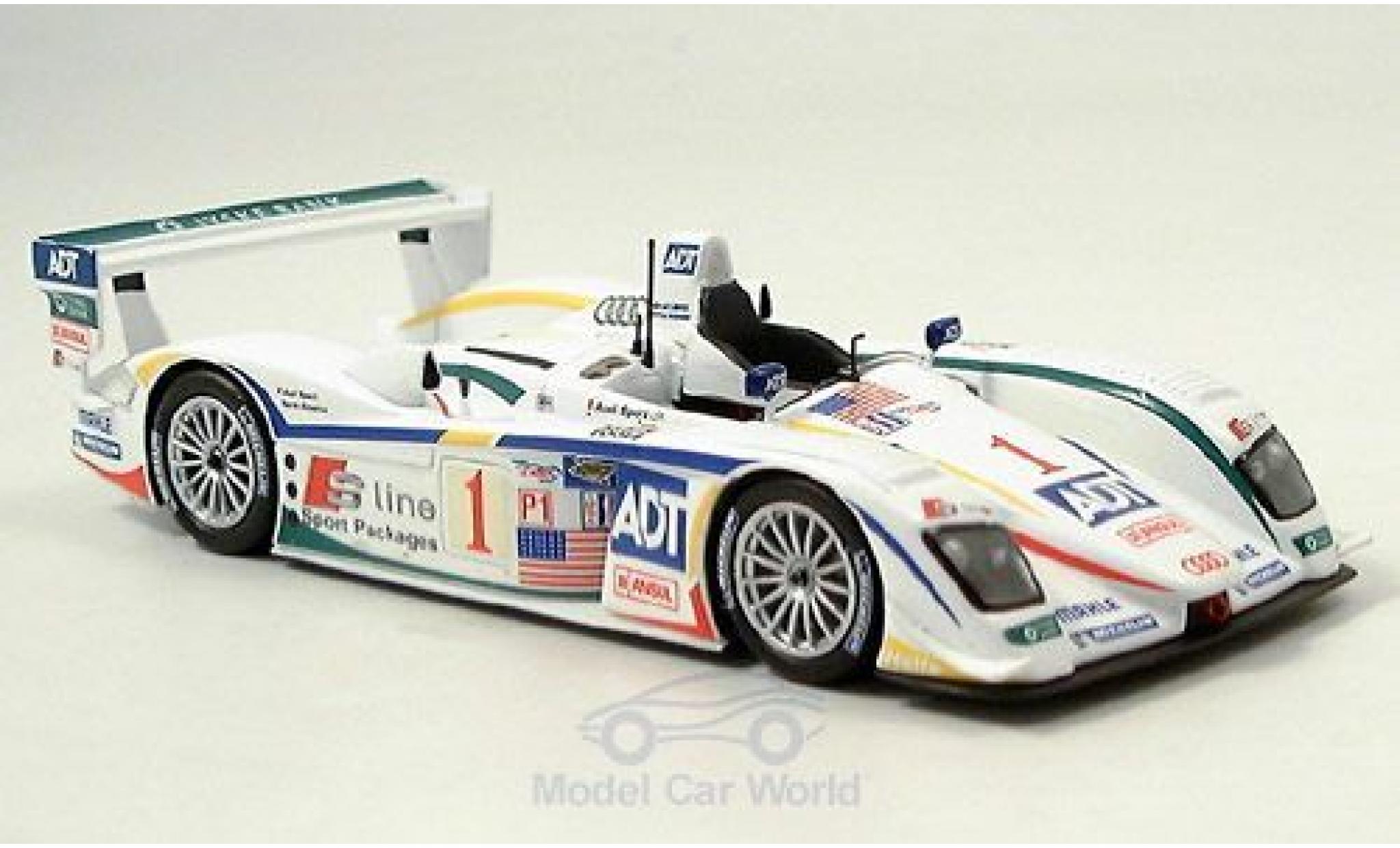 Audi R8 1/43 Minichamps No.1 Road Atlanta 2005 J.J.Lehto/M.Werner modellino in miniatura