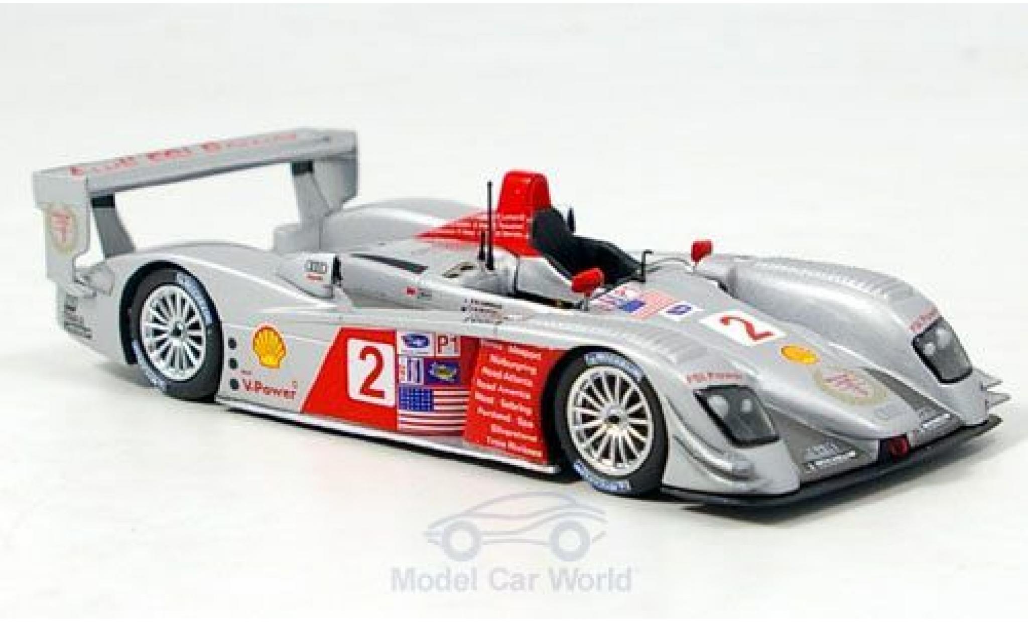 Audi R8 1/43 Minichamps No.2 FSI Power GP Neu-England 2006 A.McNish/D.Capello modellino in miniatura