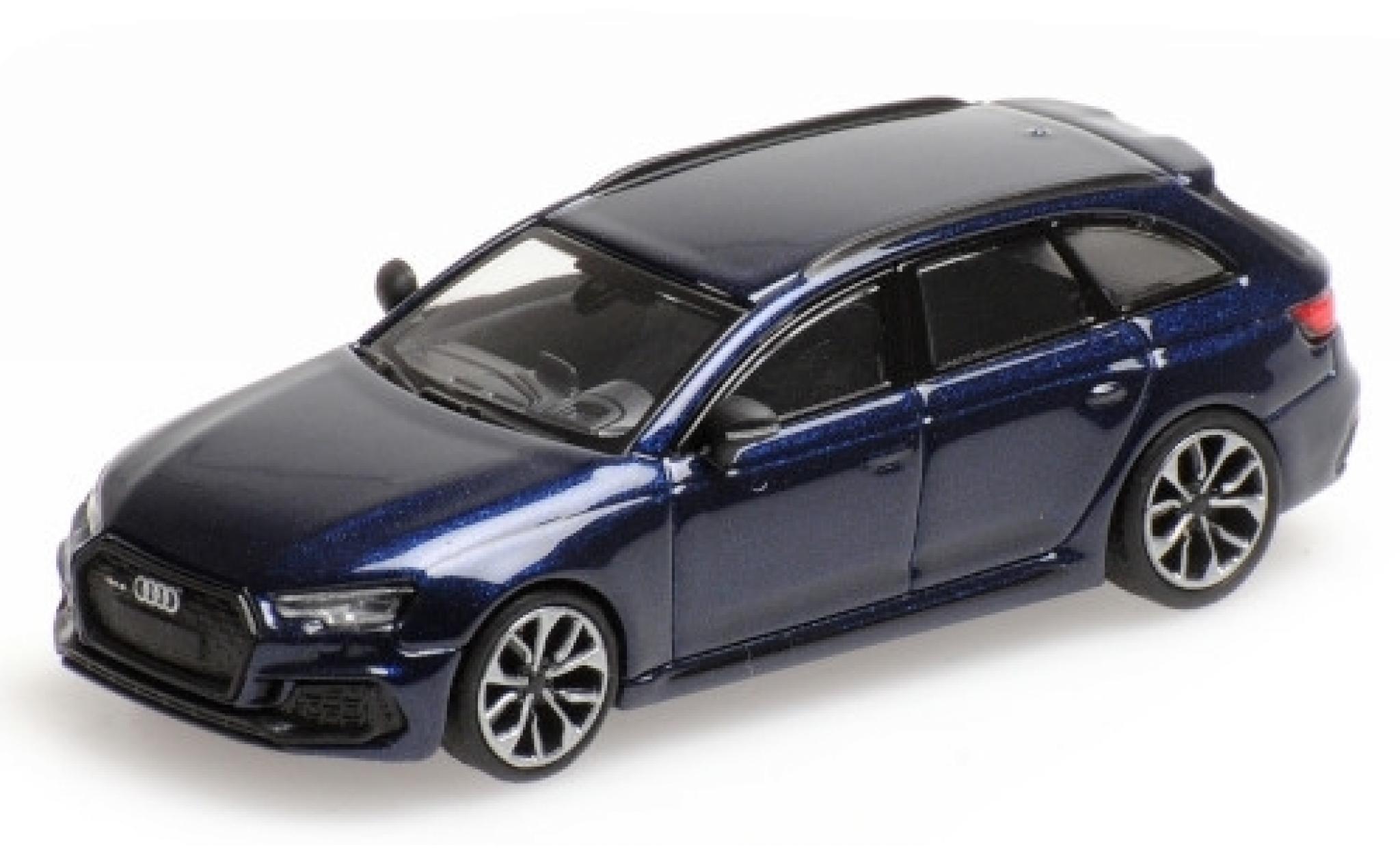 Audi RS4 1/87 Minichamps Avant (B9) metallico blu 2018 modellino in miniatura