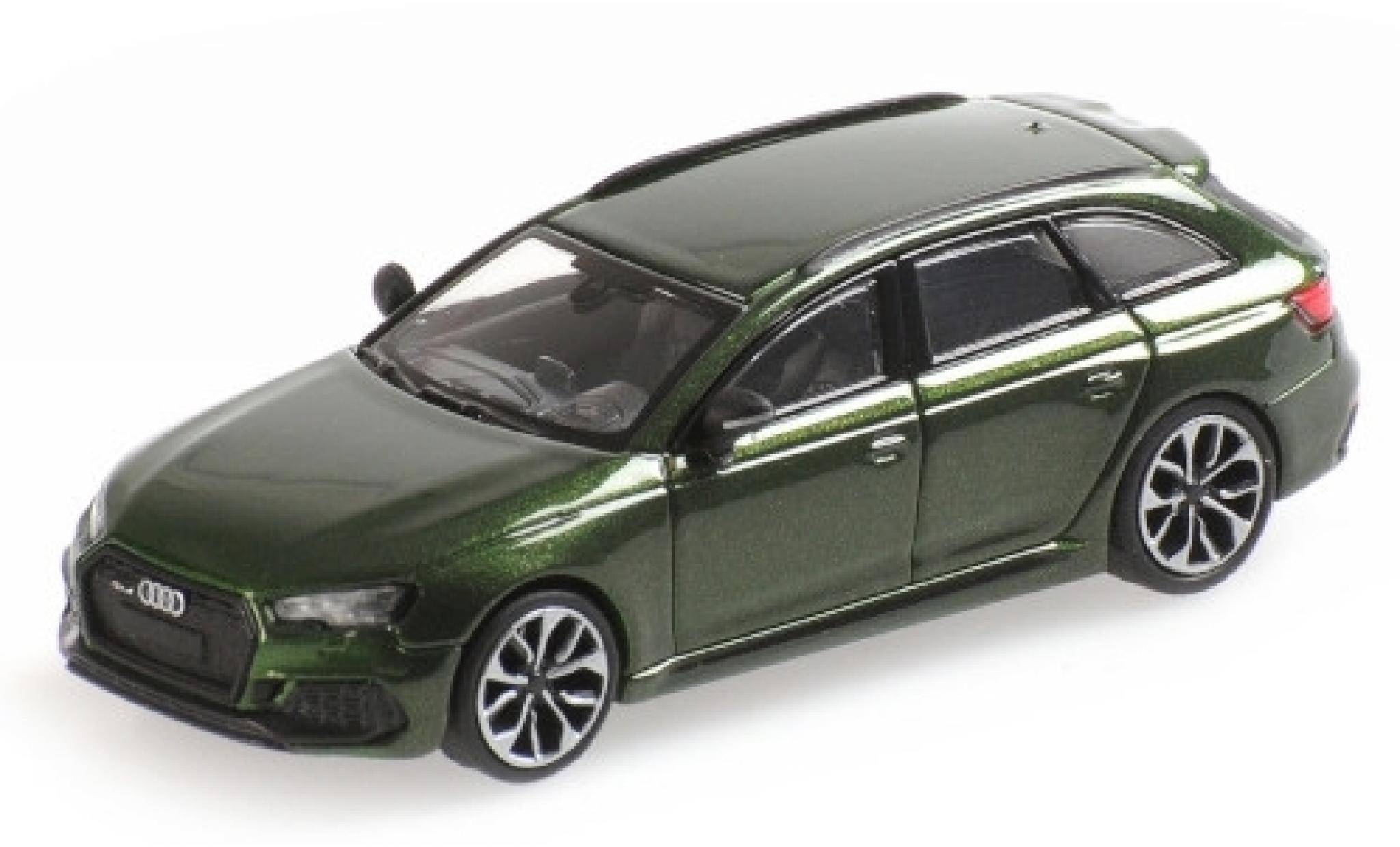 Audi RS4 1/87 Minichamps Avant (B9) metallico verde 2018 modellino in miniatura
