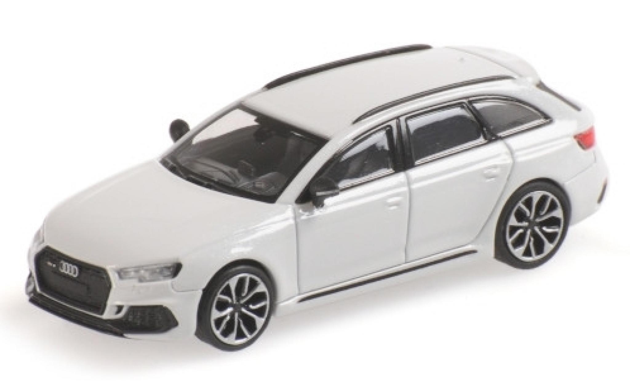 Audi RS4 1/87 Minichamps Avant (B9) metallico bianco 2018 modellino in miniatura