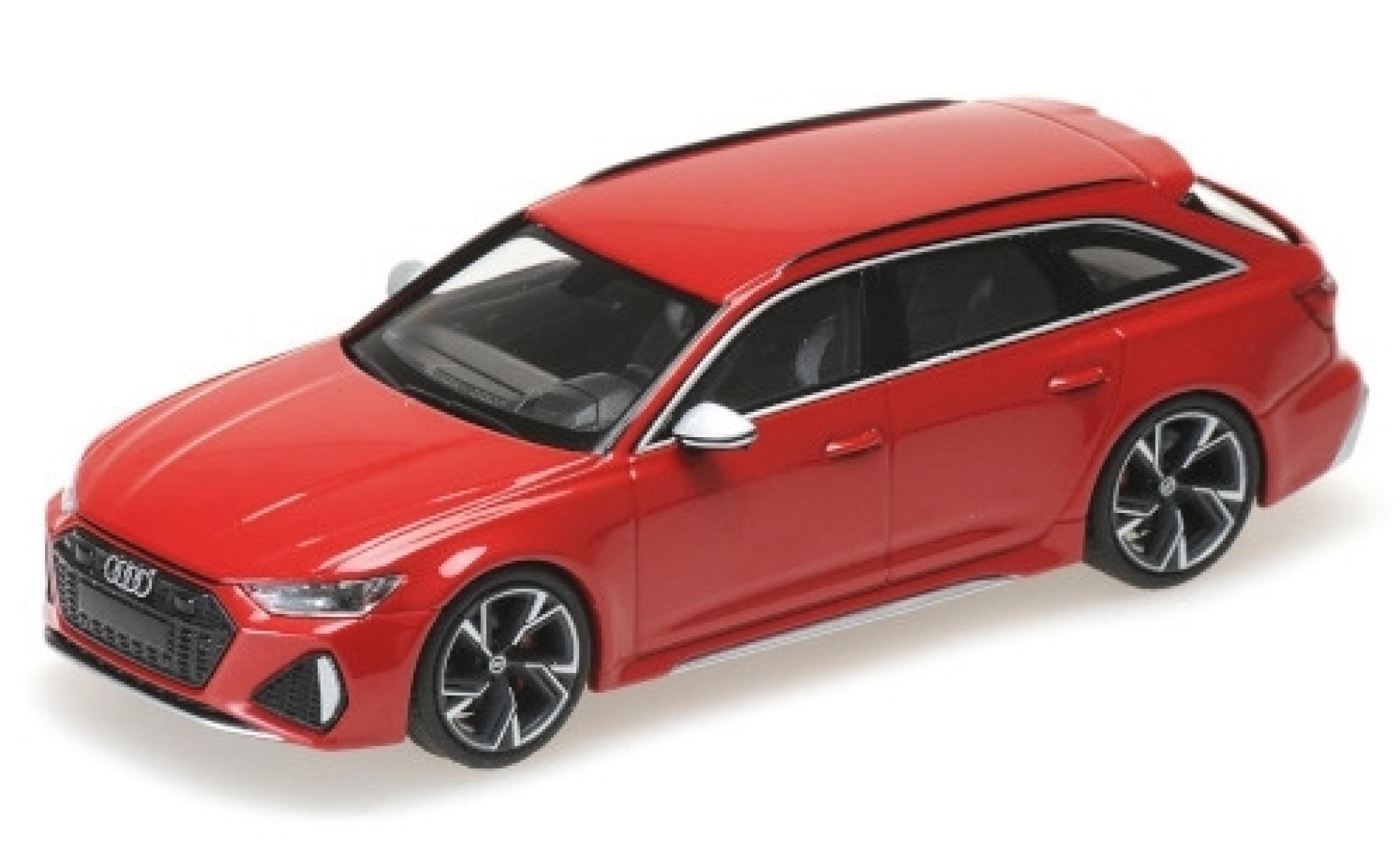 Audi RS6 1/43 Minichamps Avant (C8) metallico rosso 2019 modellino in miniatura