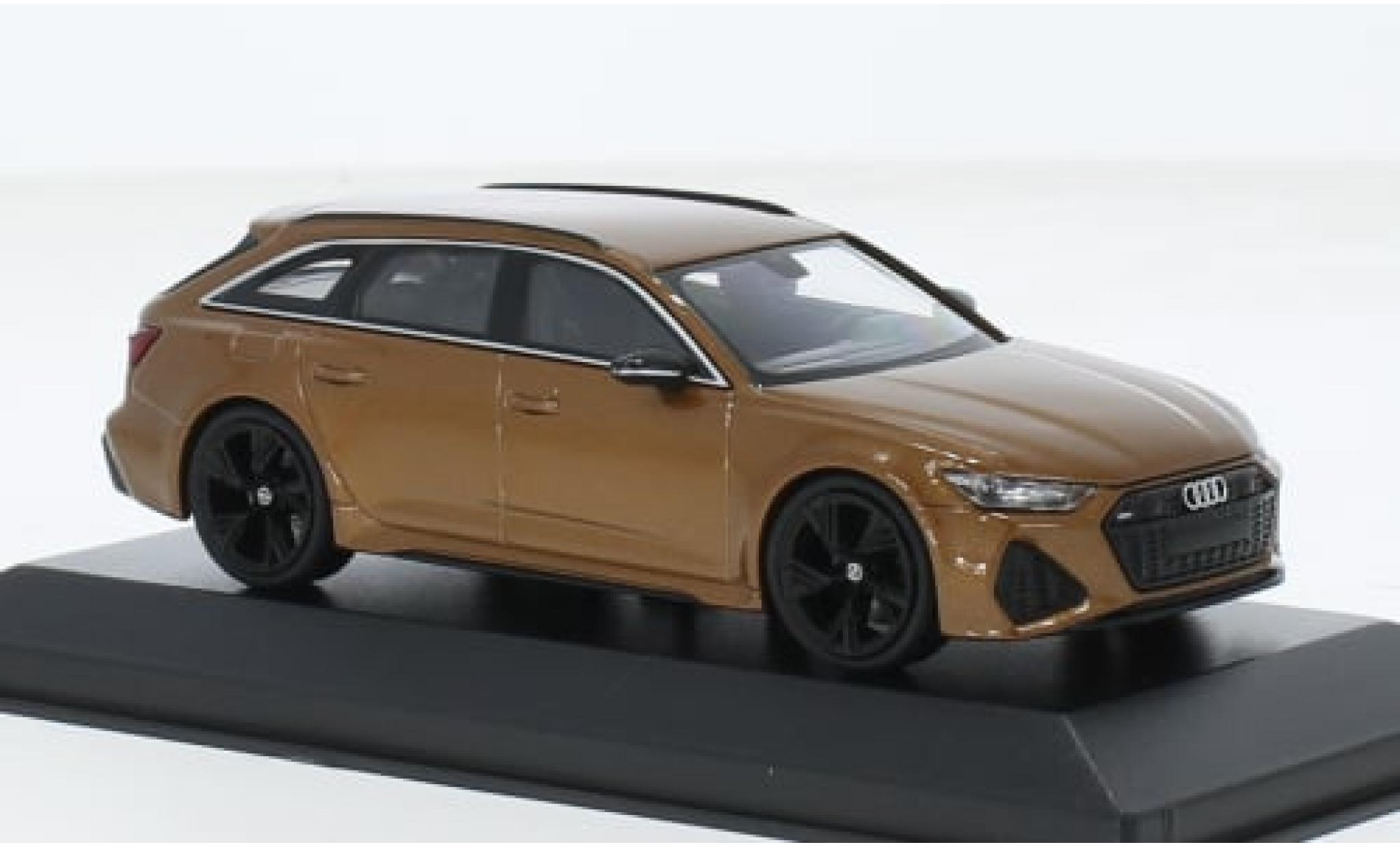 Audi RS6 1/43 Minichamps Avant metallise braun 2019 1:43 modellino in miniatura