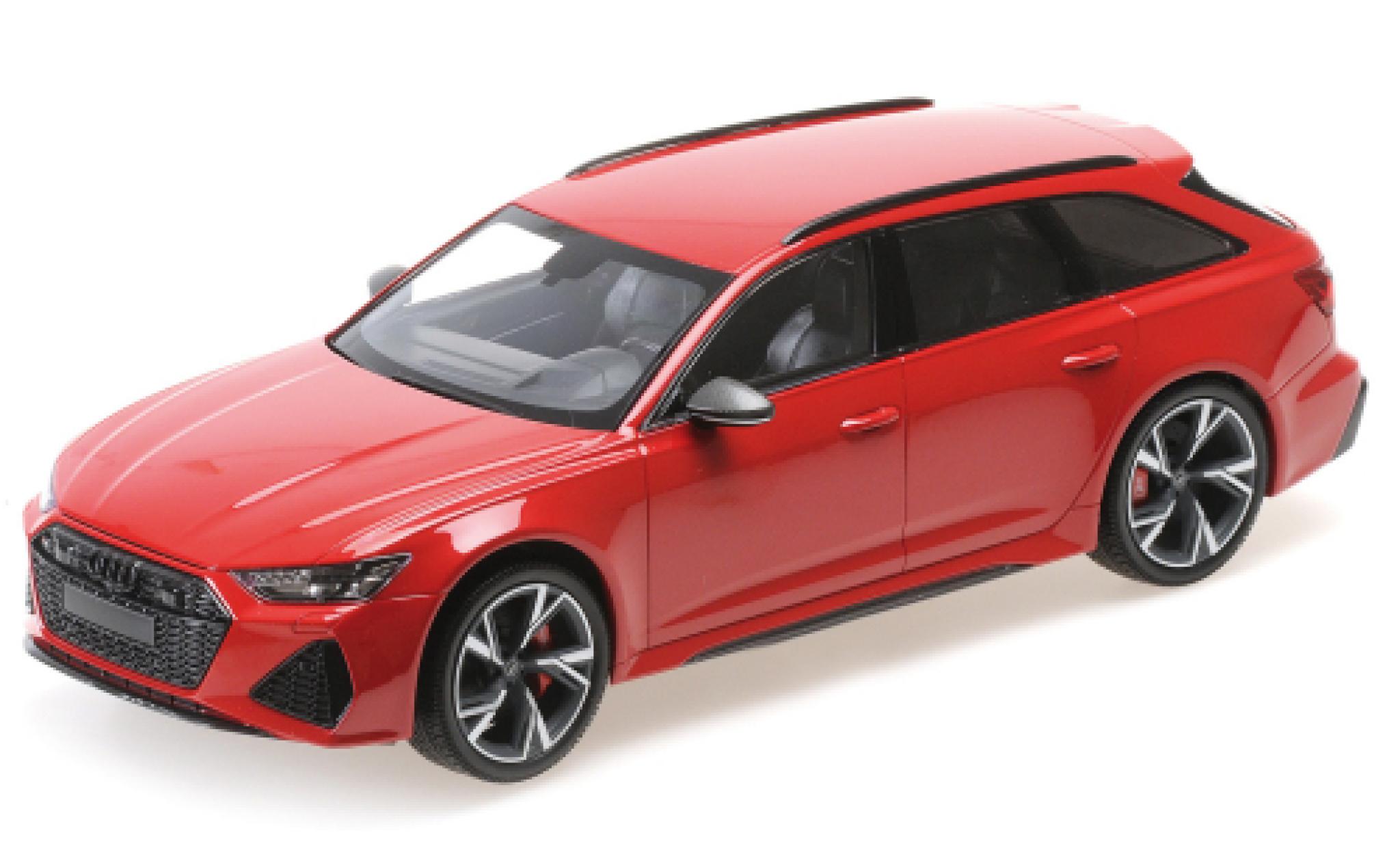 Audi RS6 1/18 Minichamps Avant metallico rosso 2019 modellino in miniatura