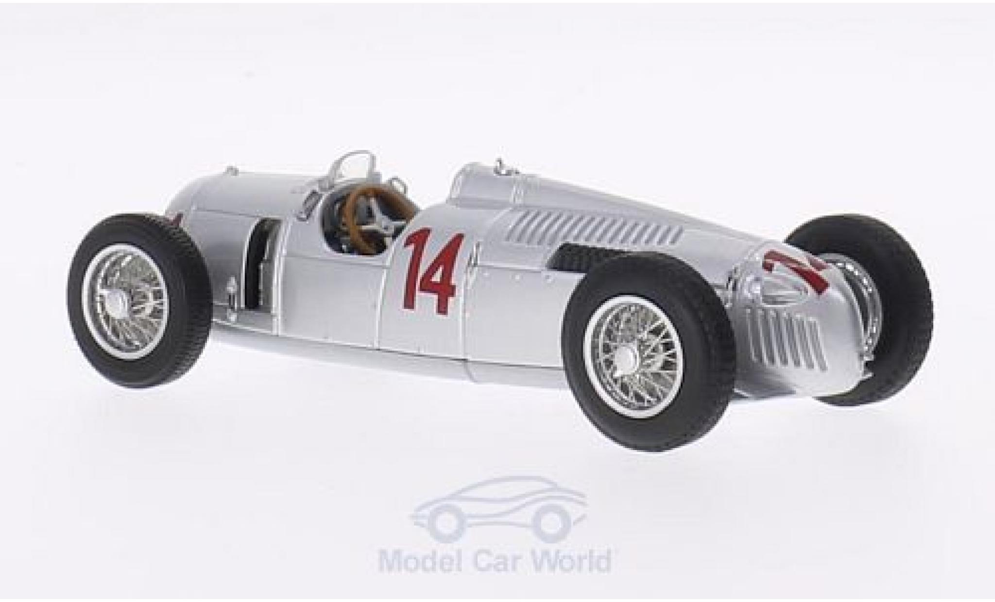 Auto Union Typ C 1/43 Minichamps No.14 GP Ungarn 1936 A.Varzi modellino in miniatura