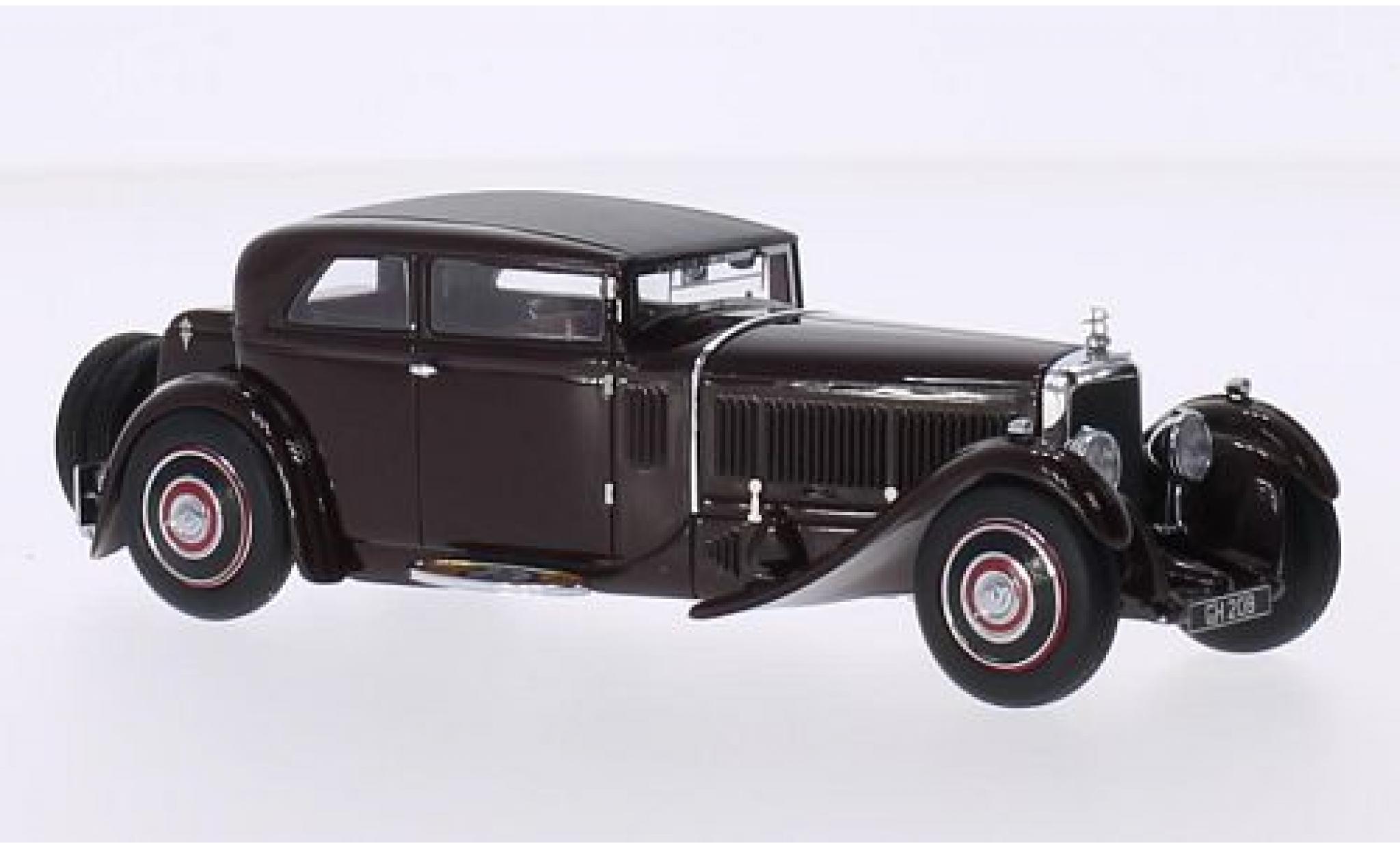 Bentley Speed 6 1/43 Minichamps Speed Six Corsica Coupe marroneee RHD 1930 Blackhawk musée Collection modellino in miniatura