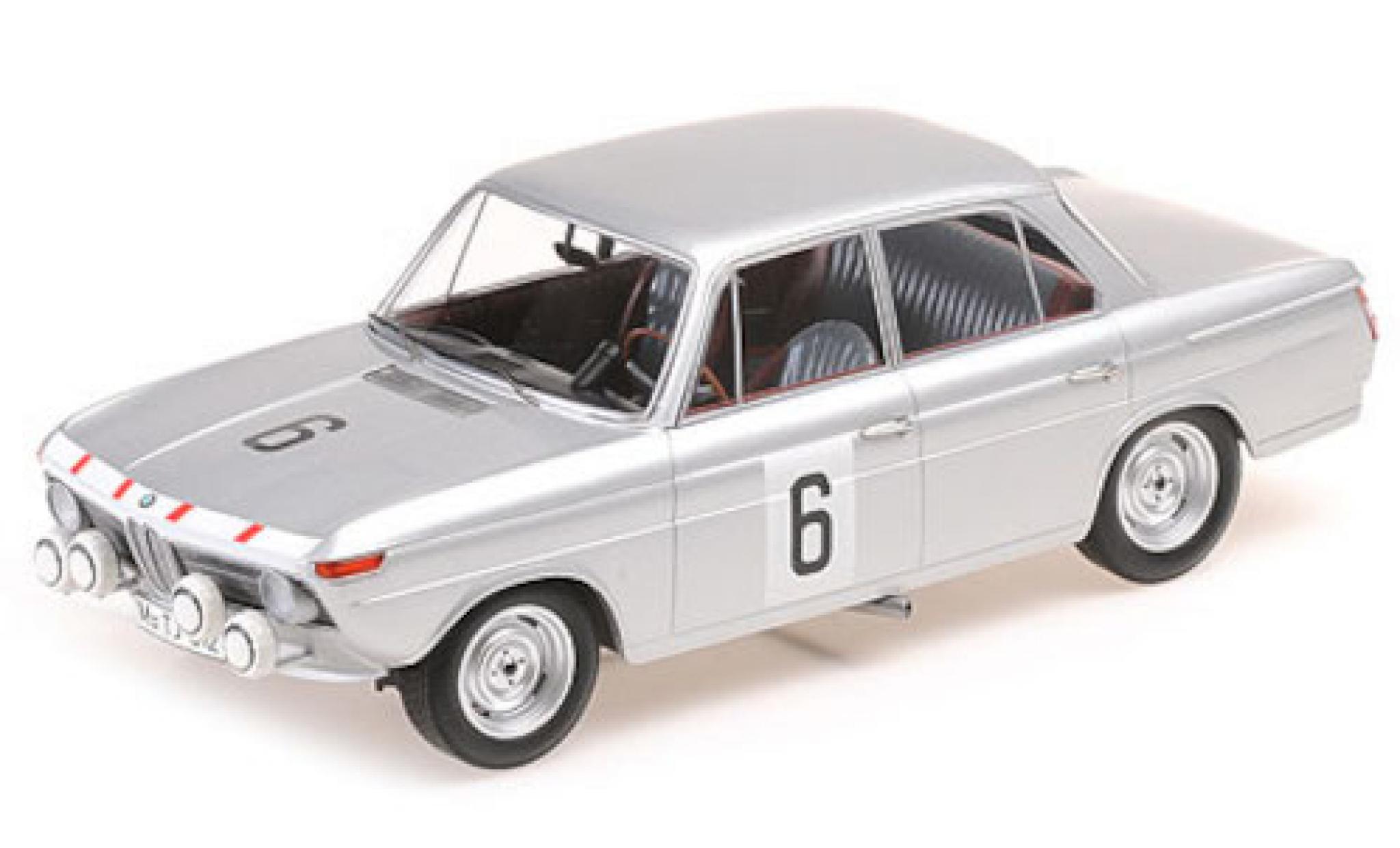 Bmw 1800 1/18 Minichamps TISA No.6 24h Spa 1965 G.Munaron/H.Eppelein modellino in miniatura