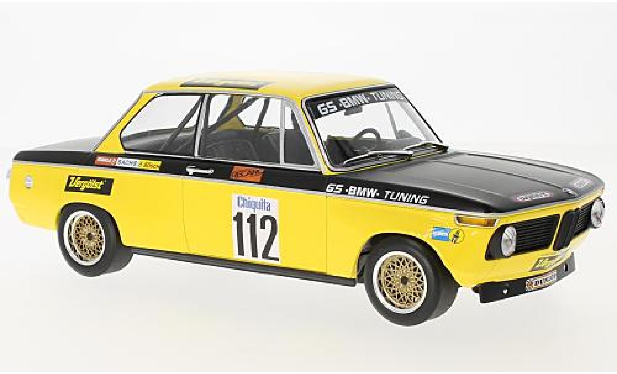 Bmw 2002 1/18 Minichamps No.112 GS Tuning Vergölst DRM Diepholz 1972 D.Basche modellino in miniatura