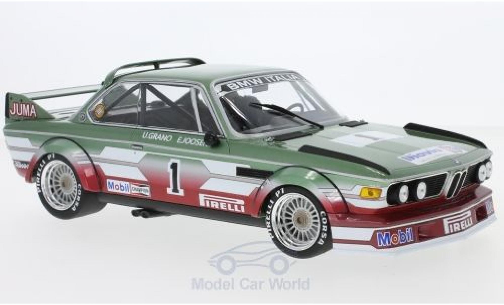 Bmw 3.0 S 1/18 Minichamps CSL No.1 Italia ETCC Zandvoort 1979 U.Grano/E.Joosen modellino in miniatura