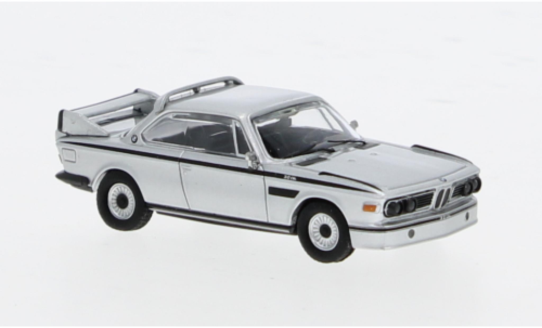 Bmw 3.0 1/87 Minichamps CSL silber 1973 1:87 modellino in miniatura