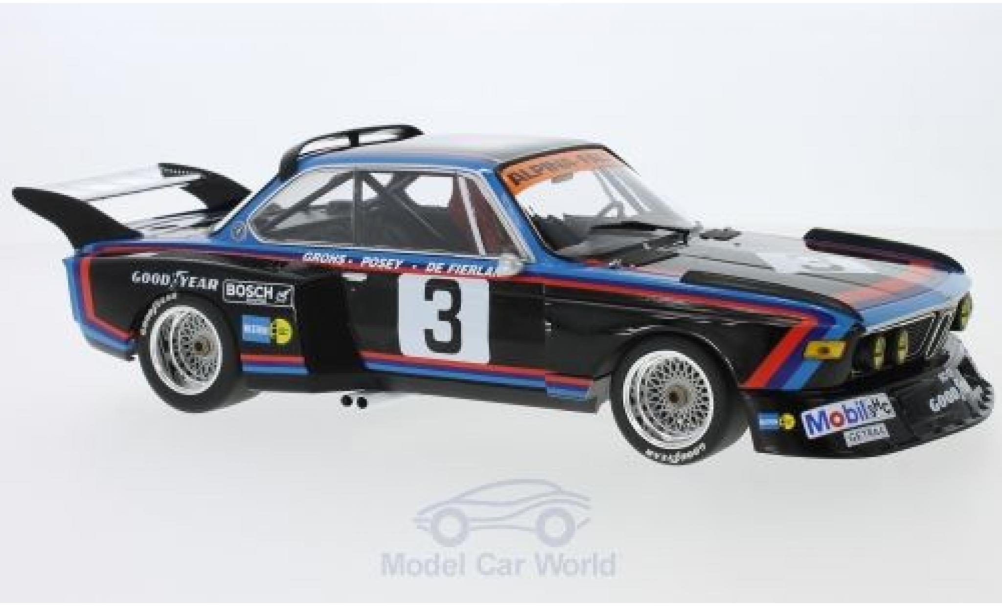 Bmw 3.5 1/18 Minichamps CSL No.3 Alpina - Faltz 6h Silverstone 1976 H.de Fierlant/H.Grohs modellino in miniatura