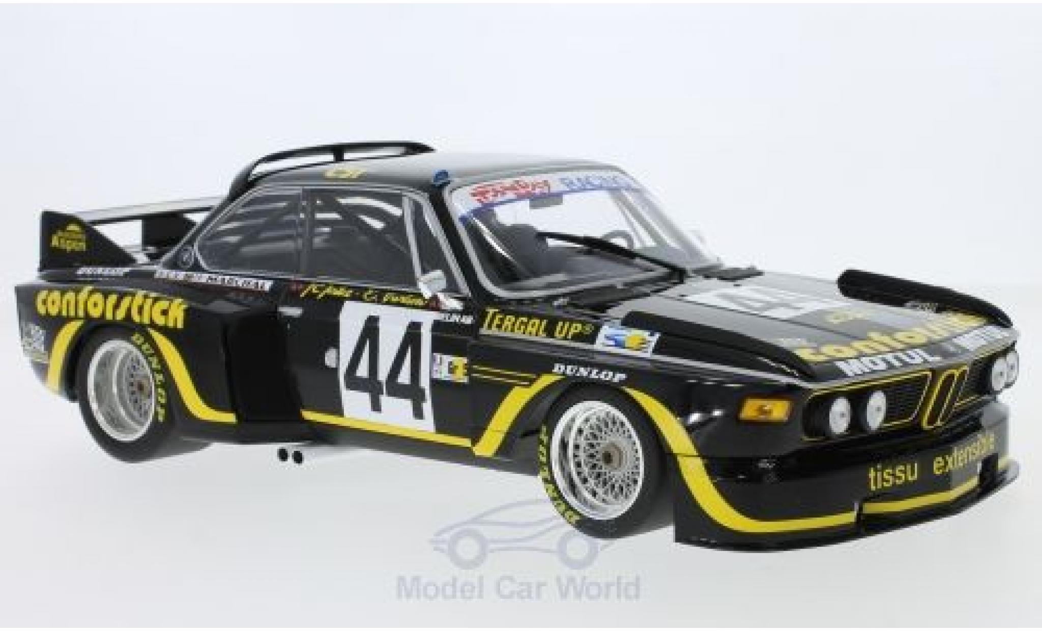 Bmw 3.5 1/18 Minichamps CSL No.44 A.S.P.M. - Tanday Music 24h Le Mans 1976 J-C.Justice/J.Belin modellino in miniatura