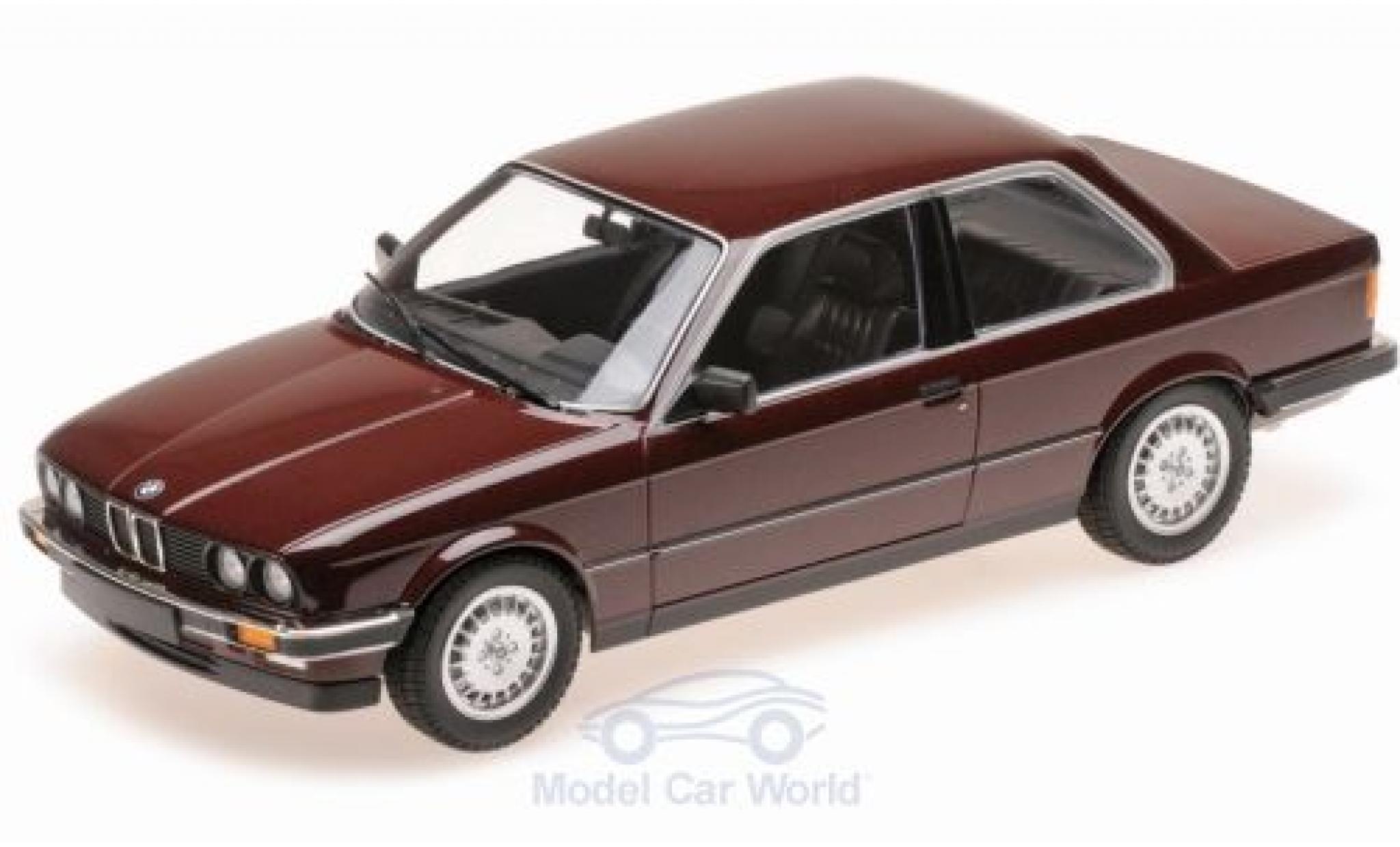Bmw 323 1/18 Minichamps i (E30) metallico rosso 1982 modellino in miniatura