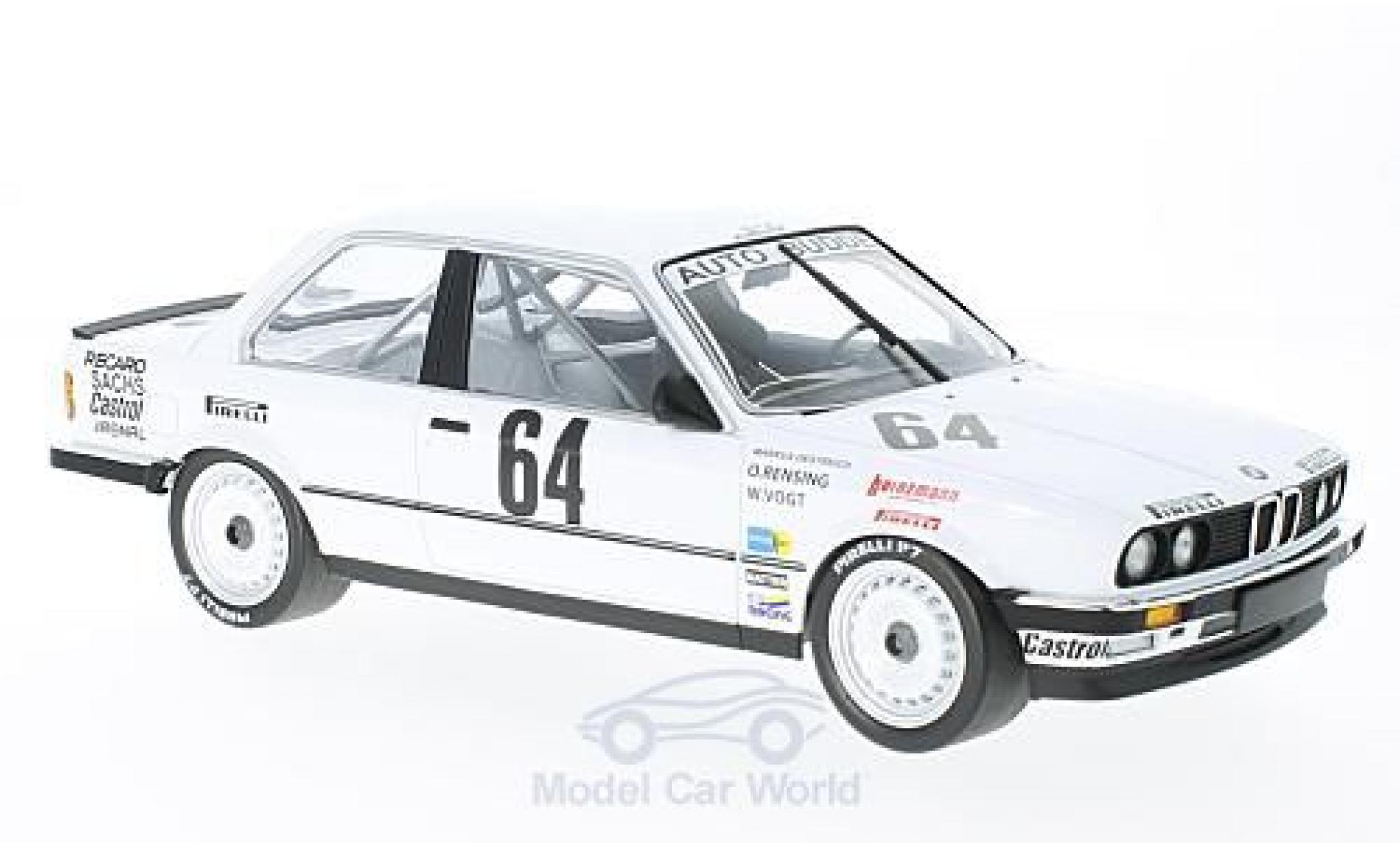 Bmw 325 1/18 Minichamps i No.64 Auto Budde Team 24h Nürburgring 1986 M.Oestreich/O.Rensing/W.Vogt modellino in miniatura