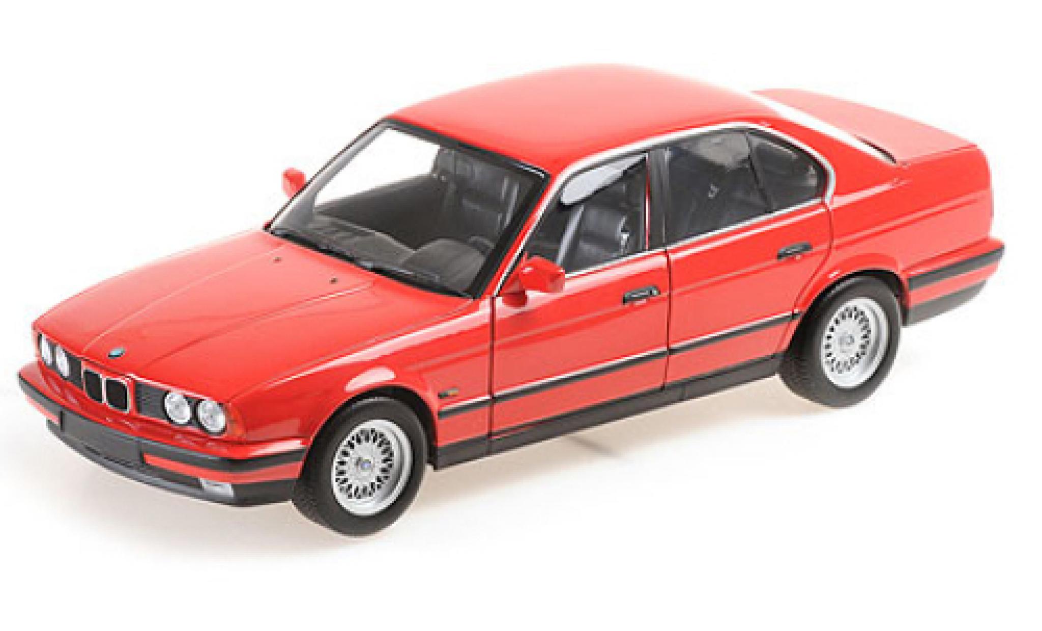 Bmw 535 1/18 Minichamps i (E34) rosso 1988 modellino in miniatura