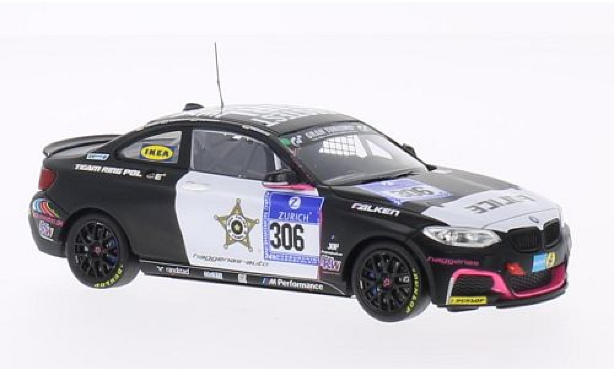 Bmw M235 1/43 Minichamps M 235i Racing No.306 Team Ring Police 24h Nürburgring 2014 A.Carlsson/J.Carlsson/Mühlenz/Slooten modellino in miniatura
