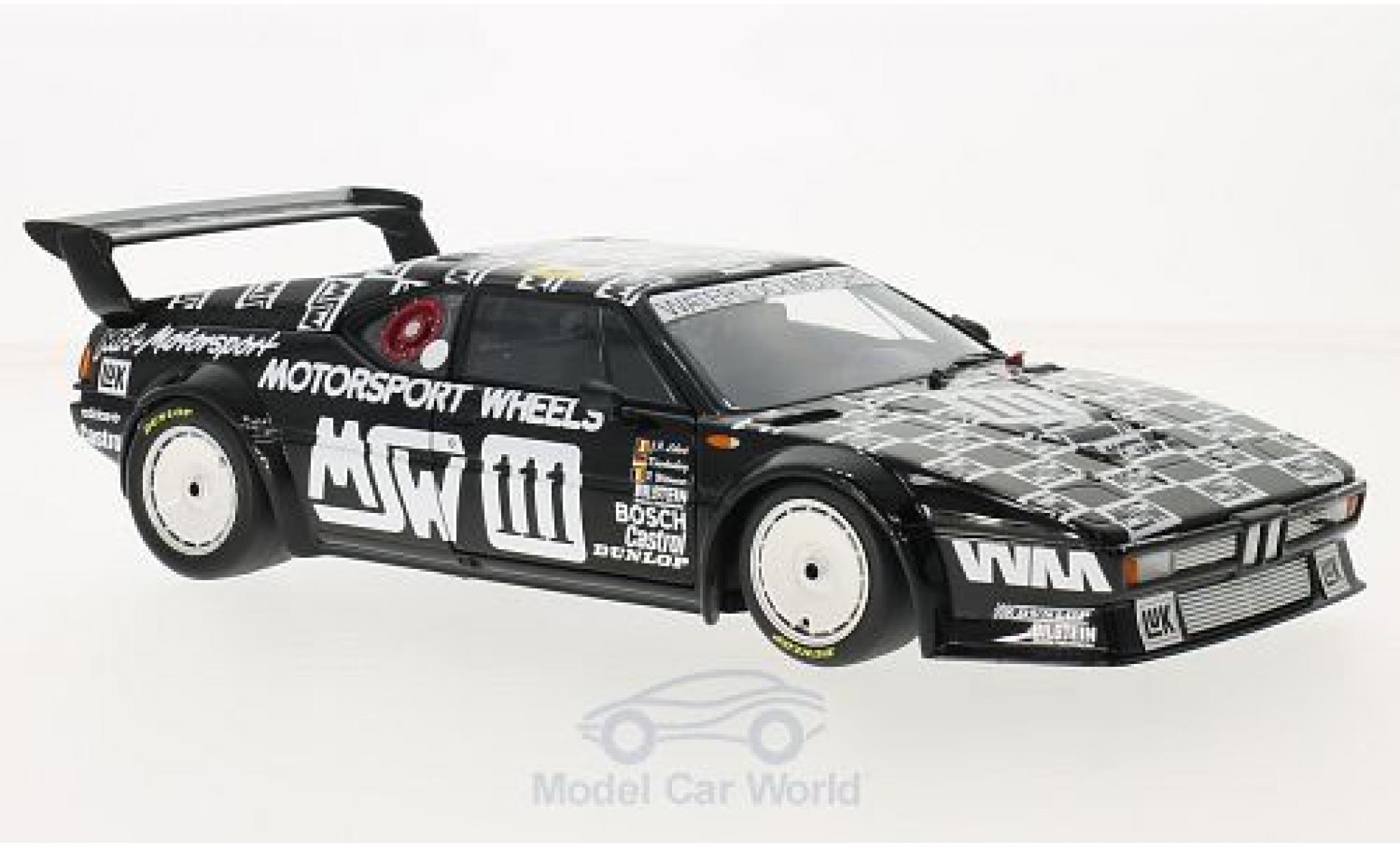 Bmw M1 1986 1/18 Minichamps No.111 MK Motorsport MSW 24h Le Mans 1986 P.Witmeur/M.Krankenberg/J-P.Libert modellino in miniatura