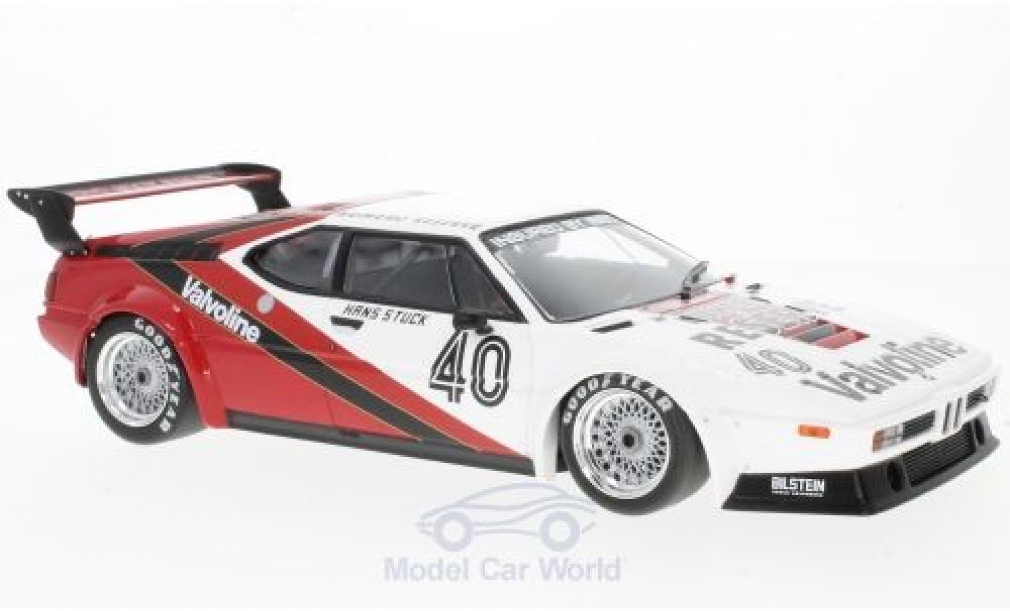 Bmw M1 1980 1/18 Minichamps Procar No.40 Project Four Racing Procar Monaco 1980 H-J.Stuck modellino in miniatura