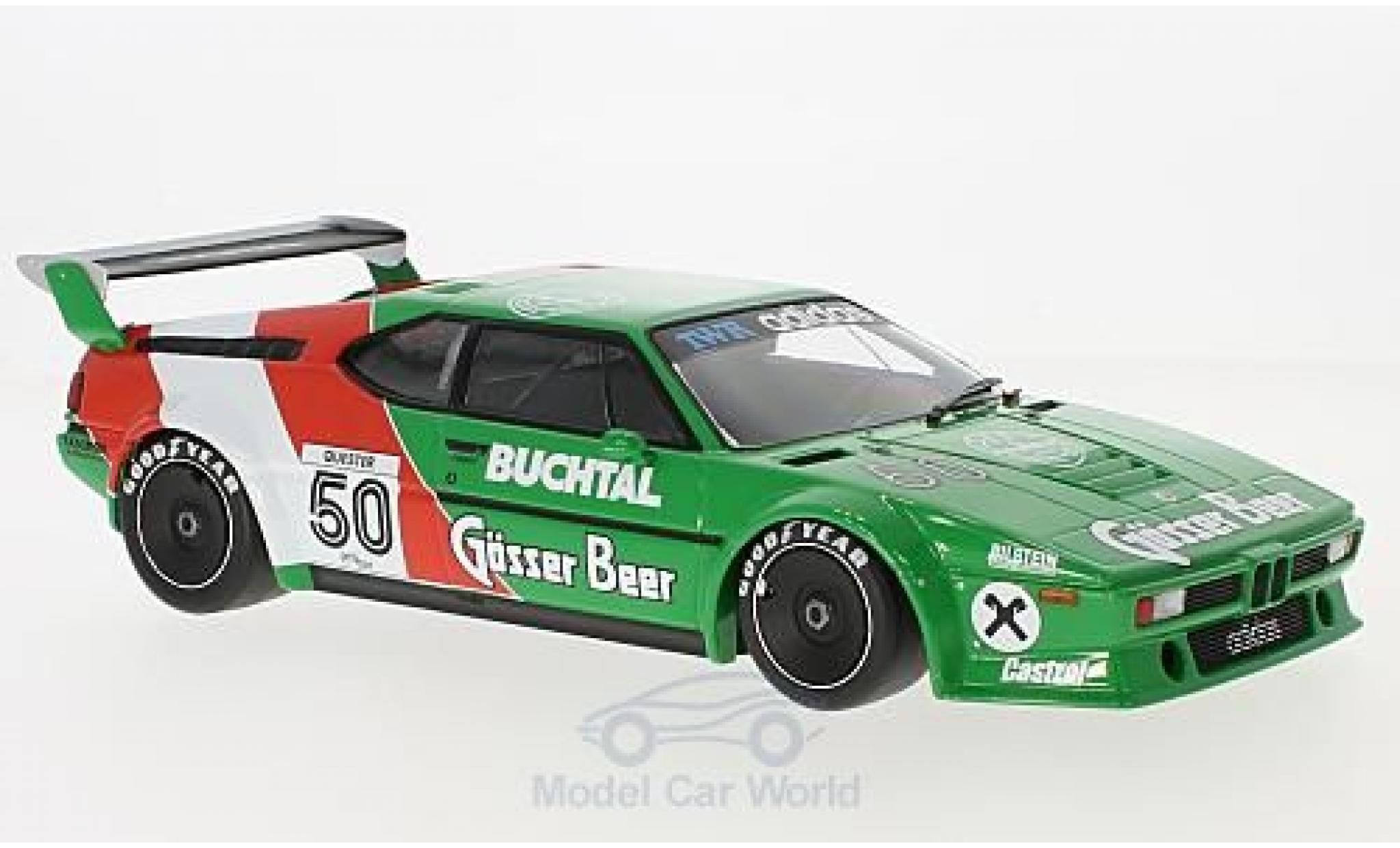 Bmw M1 1979 1/18 Minichamps Procar No.50 Tom Walkinshaw Racing Gösser Bier Procar 1979 D.Quester modellino in miniatura