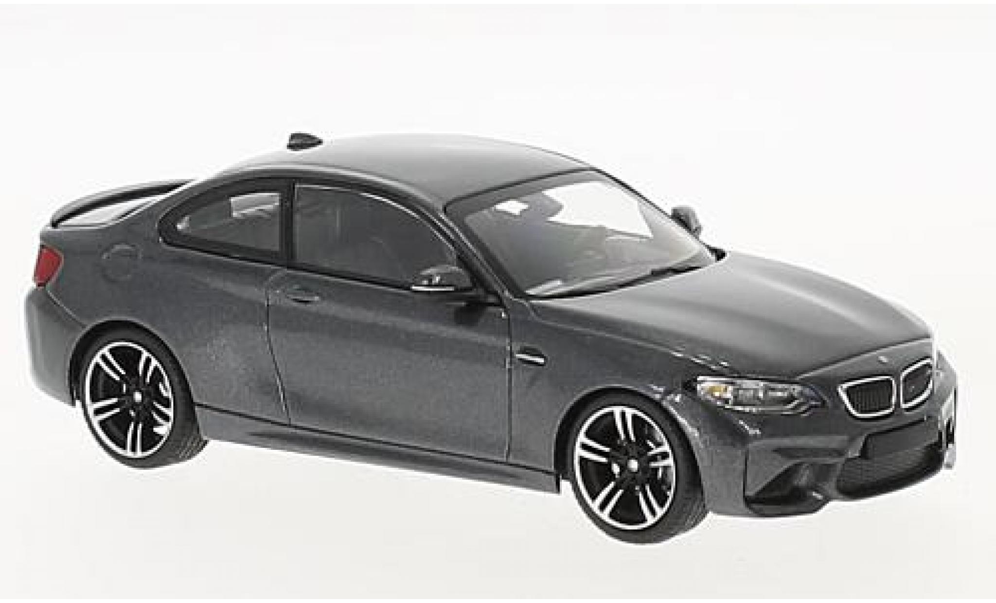 Bmw M2 1/43 Minichamps (F87) metallico grigio 2016 modellino in miniatura