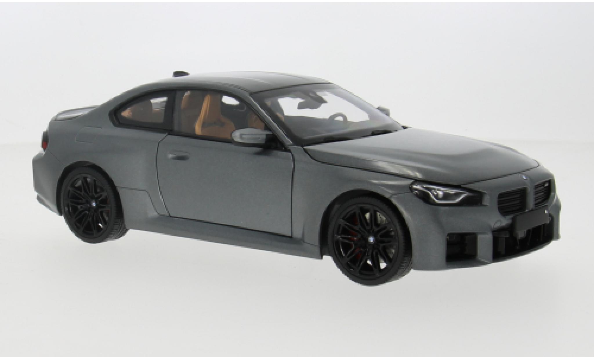 Bmw M2 1/18 Minichamps matt-grau 2022 1:18 modellino in miniatura