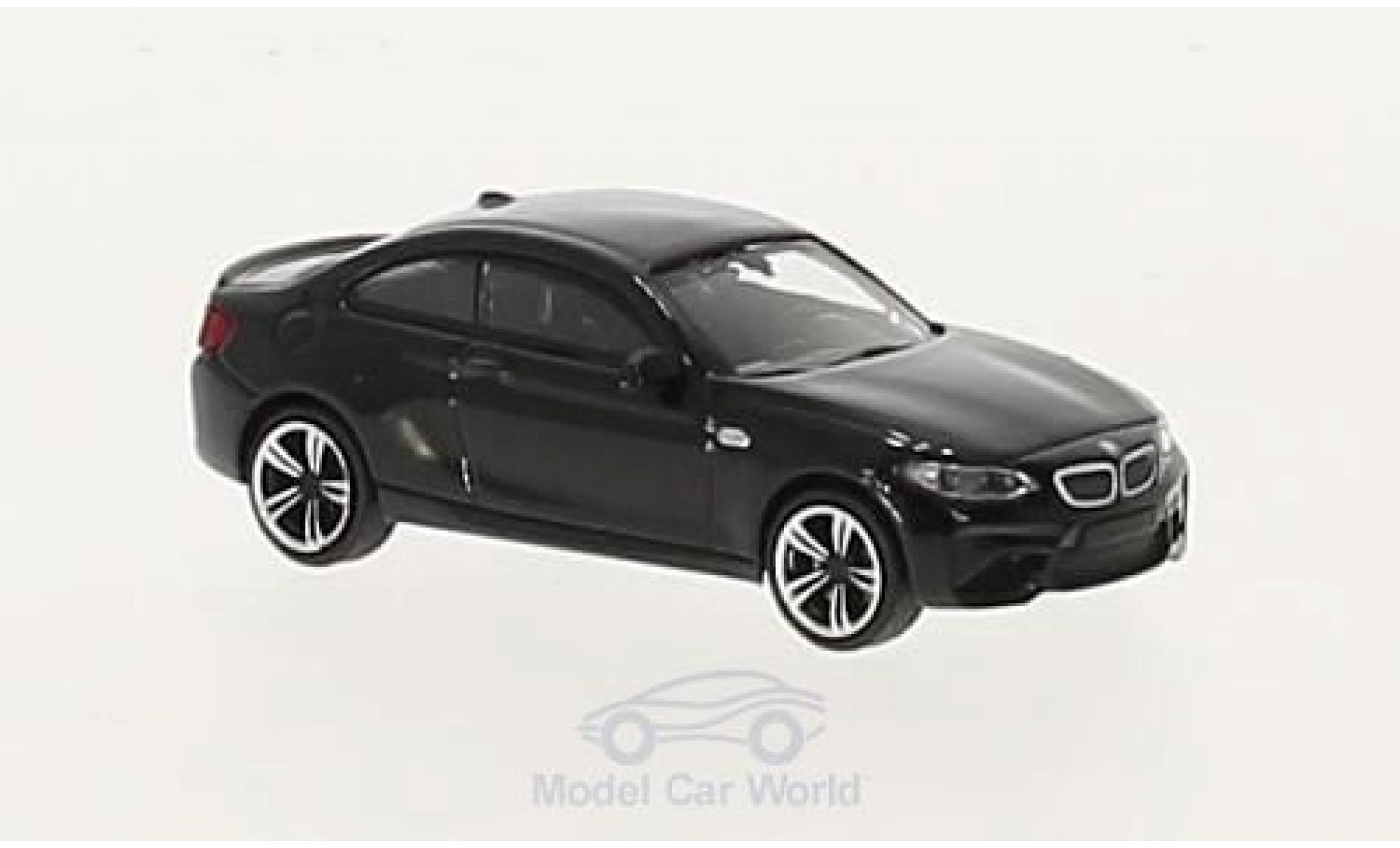 Bmw M2 1/87 Minichamps nero 2016 modellino in miniatura