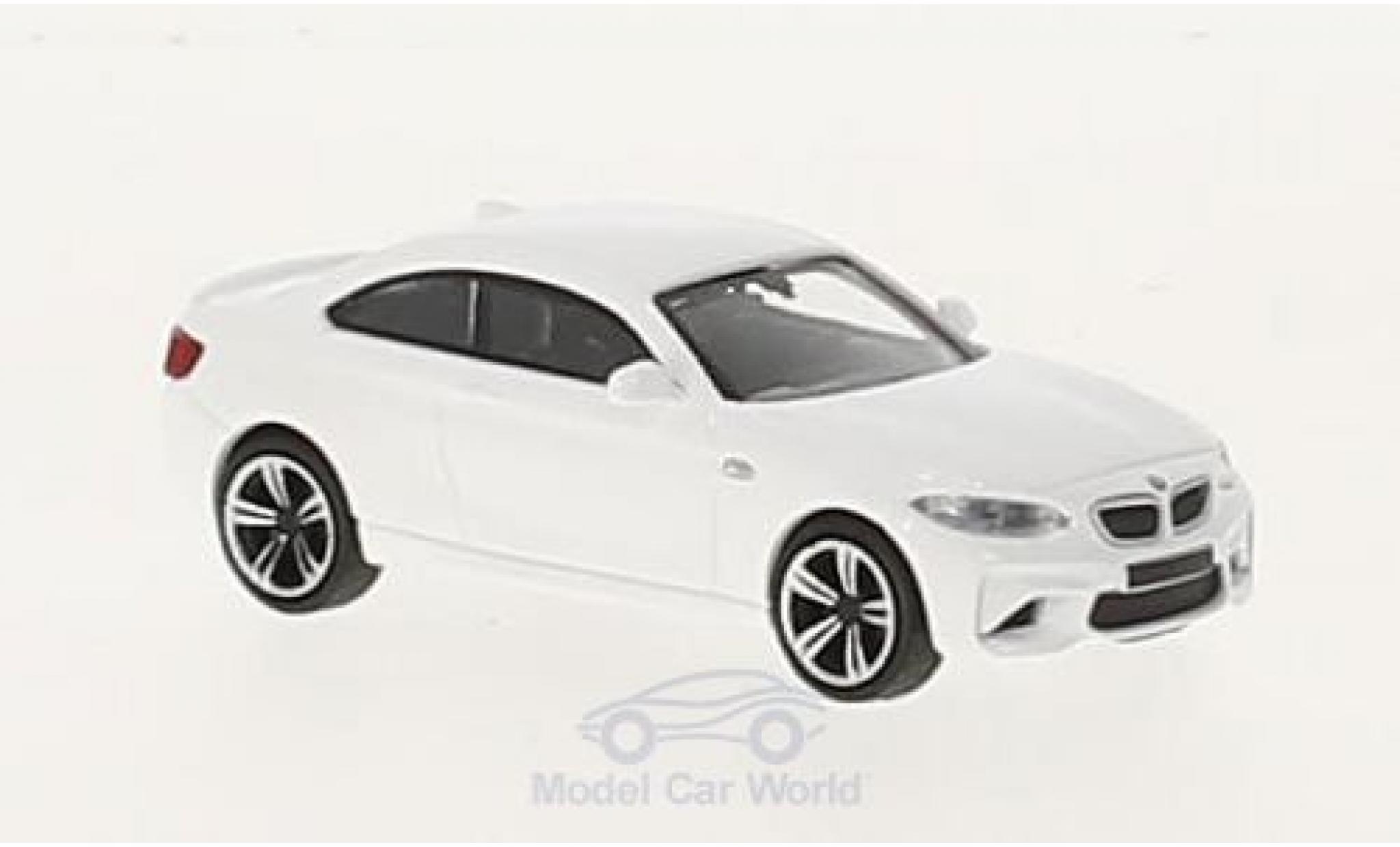 Bmw M2 1/87 Minichamps bianco 2016 modellino in miniatura