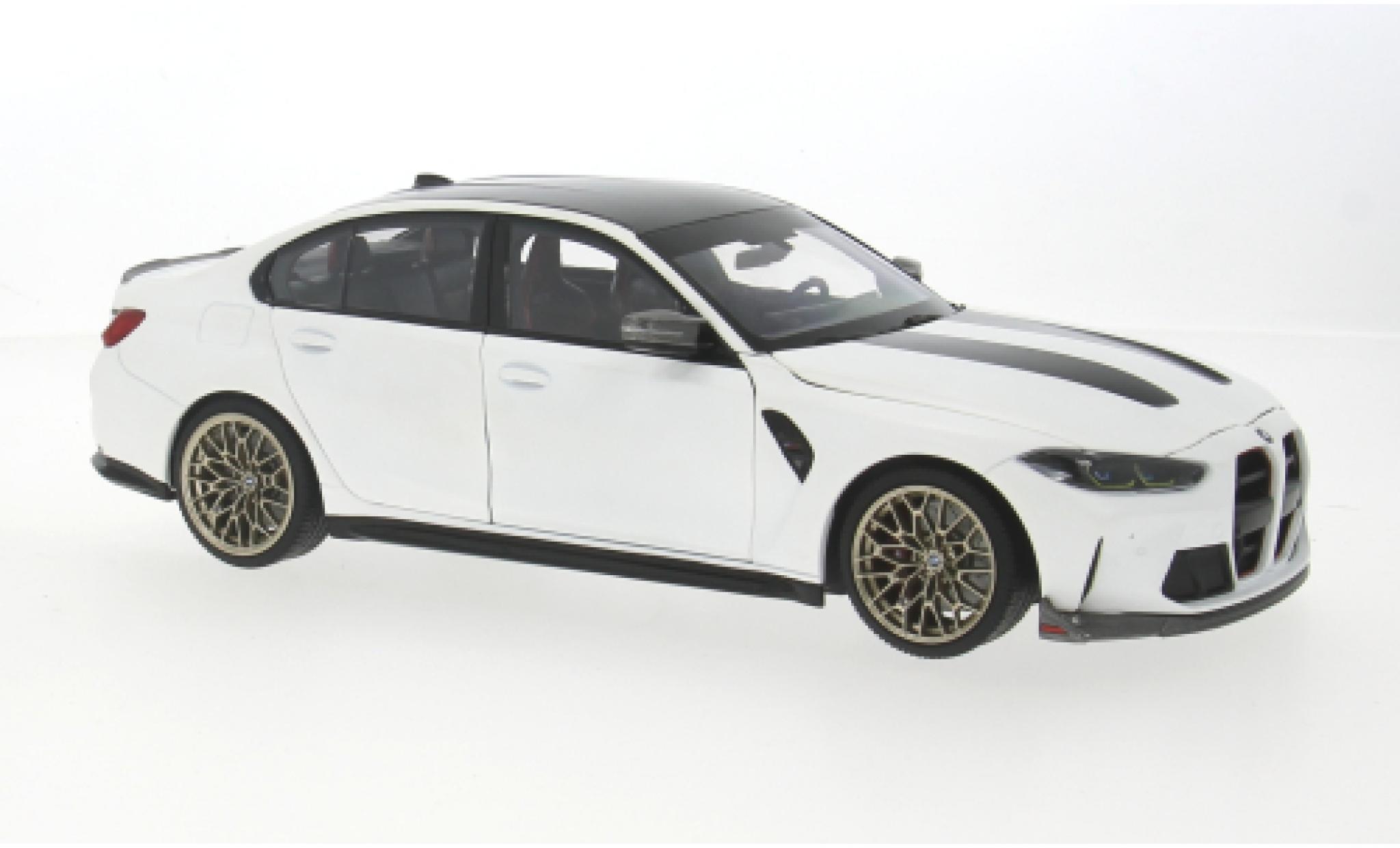 Bmw M3 Minichamps CS weiss 2023 1:18 modellino in miniatura
