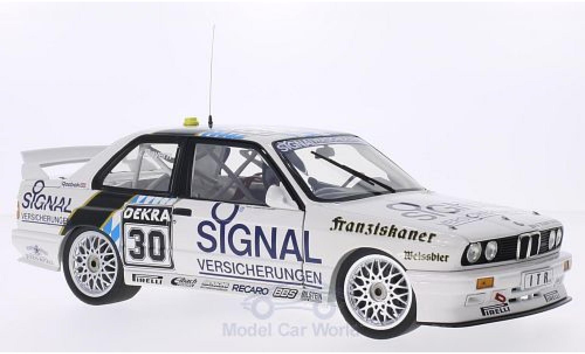 Bmw M3 E30 1/18 Minichamps (E30) DTM No.30 Team Isert Signal Versicherungen DTM 1991 L.von Bayern modellino in miniatura